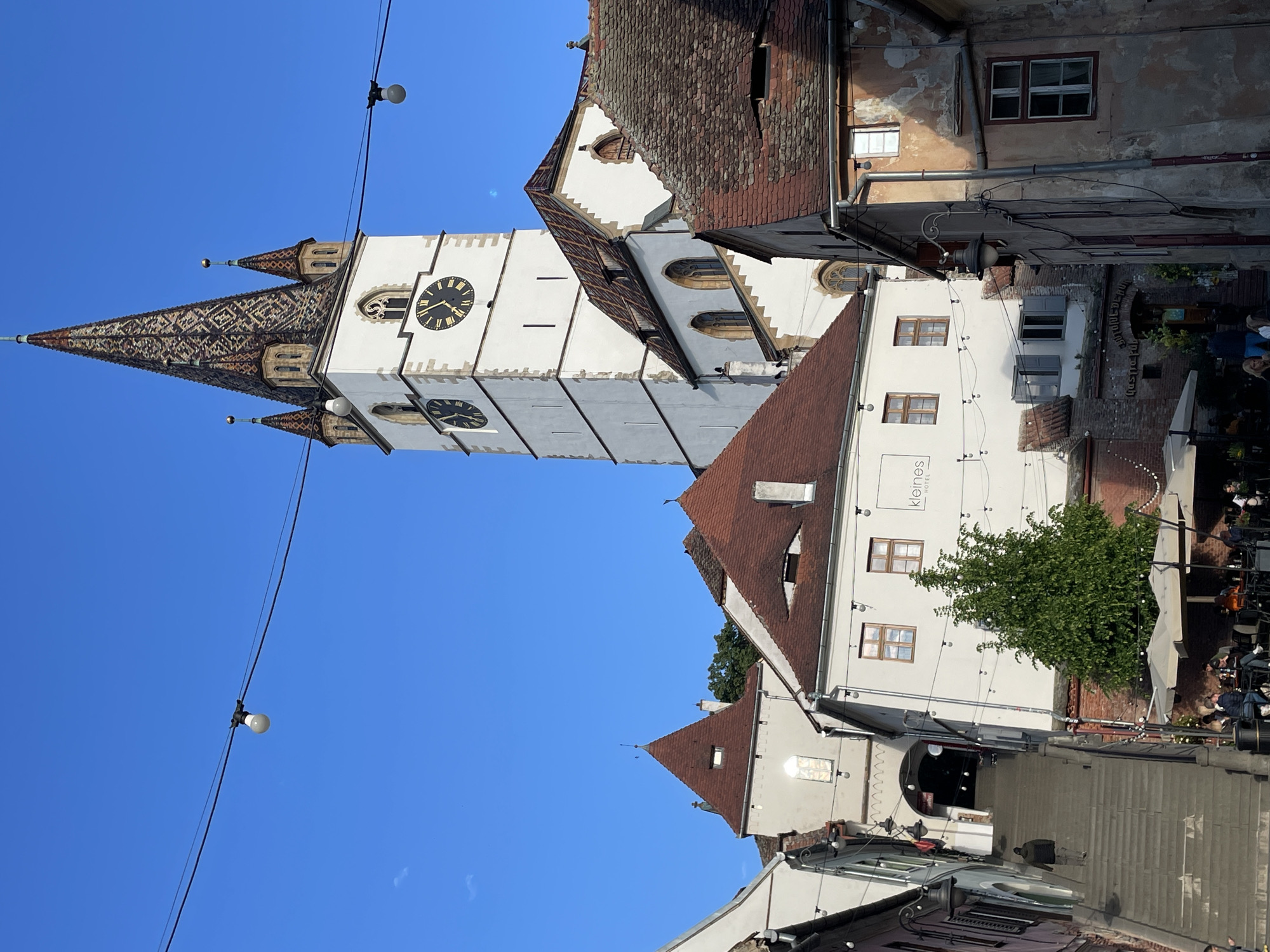 Cathedral views documented in Sibiu, Romania