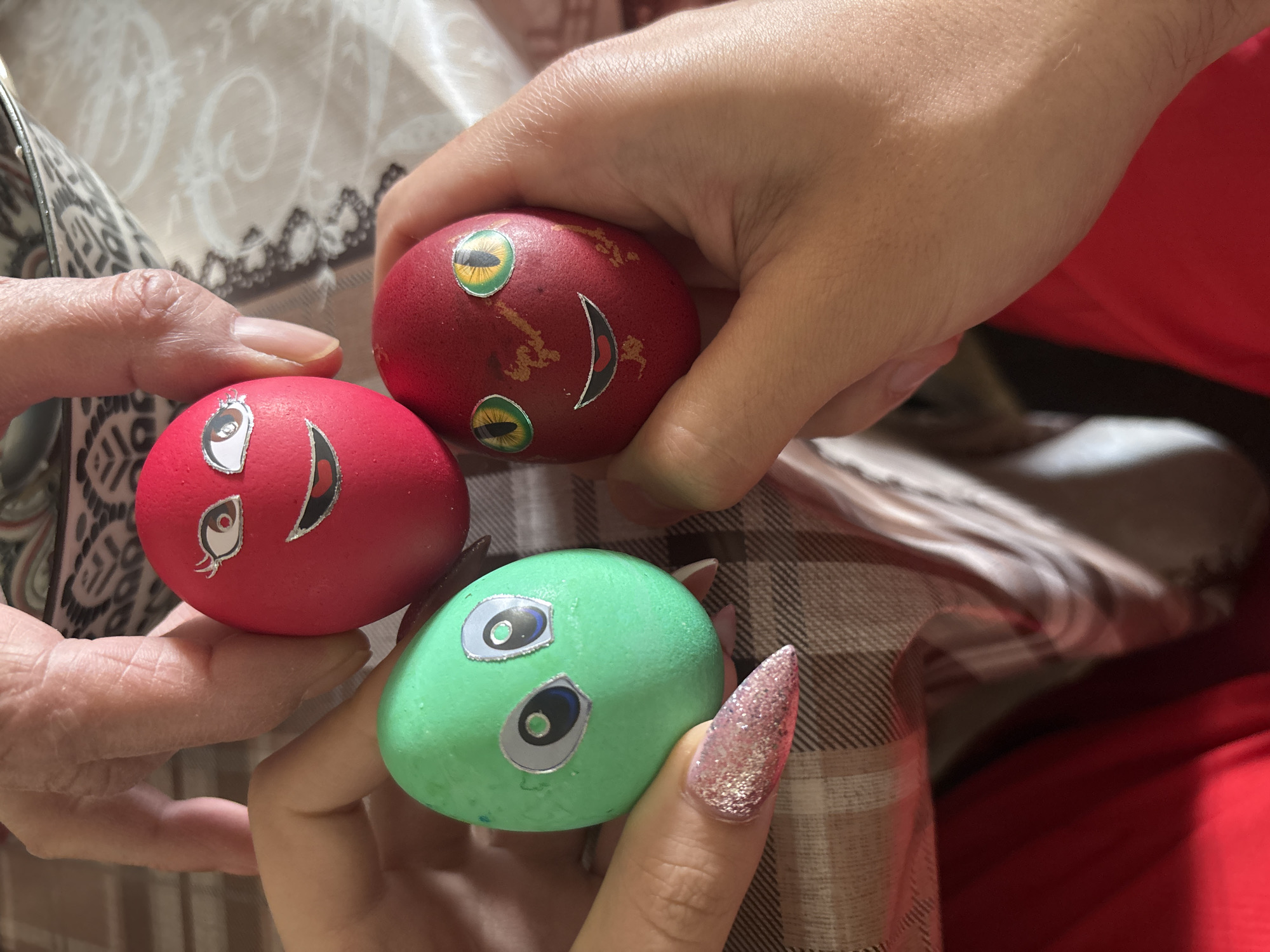 Easter celebration with painted eggs documented in Goritsa, Bulgaria