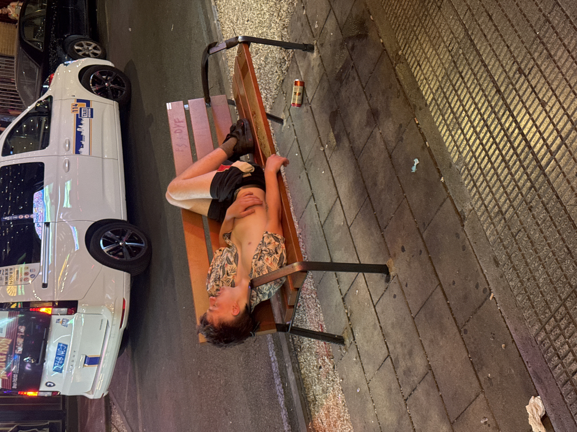 A night out along Benidorm's neon-lit club strip