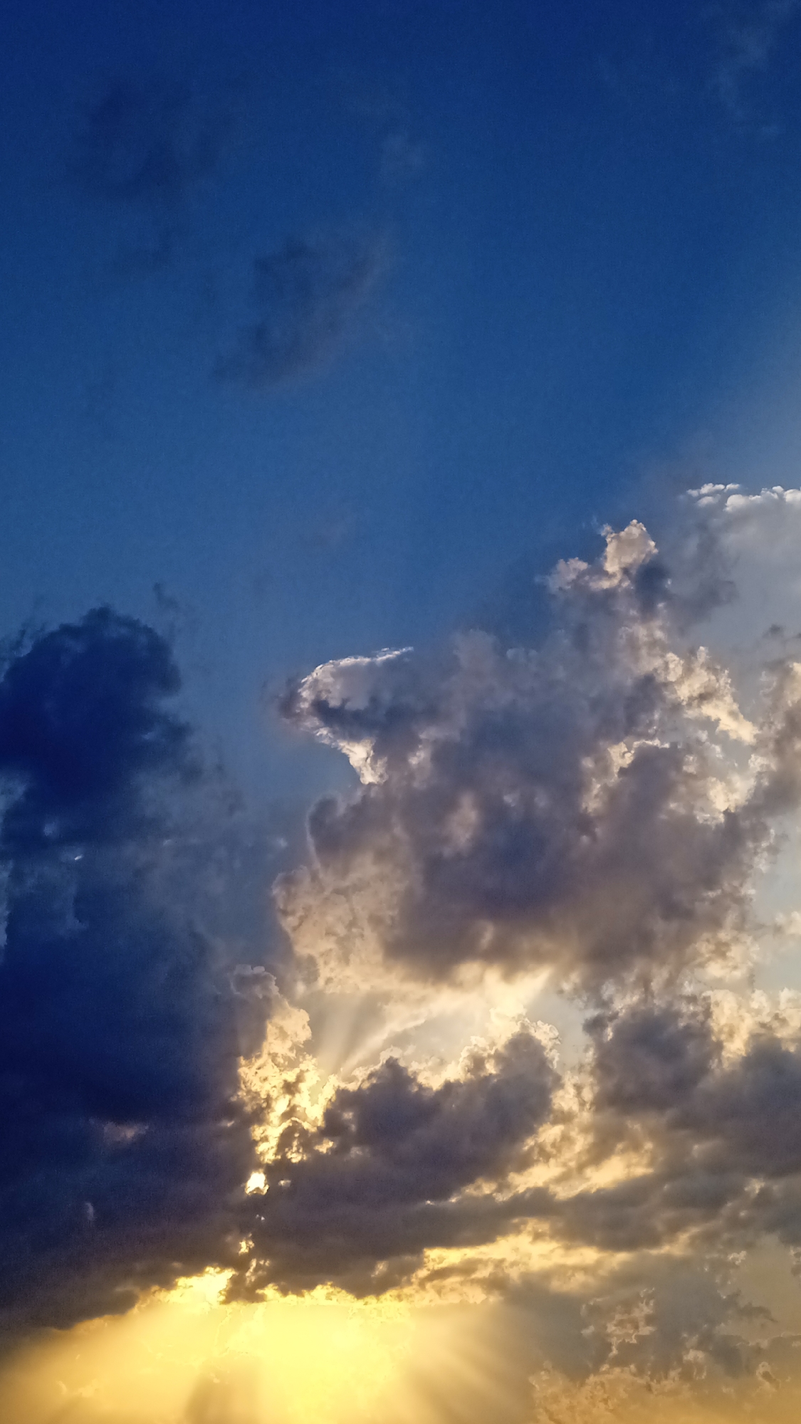 Golden hour to lightning storm, tracked across two hours of sky