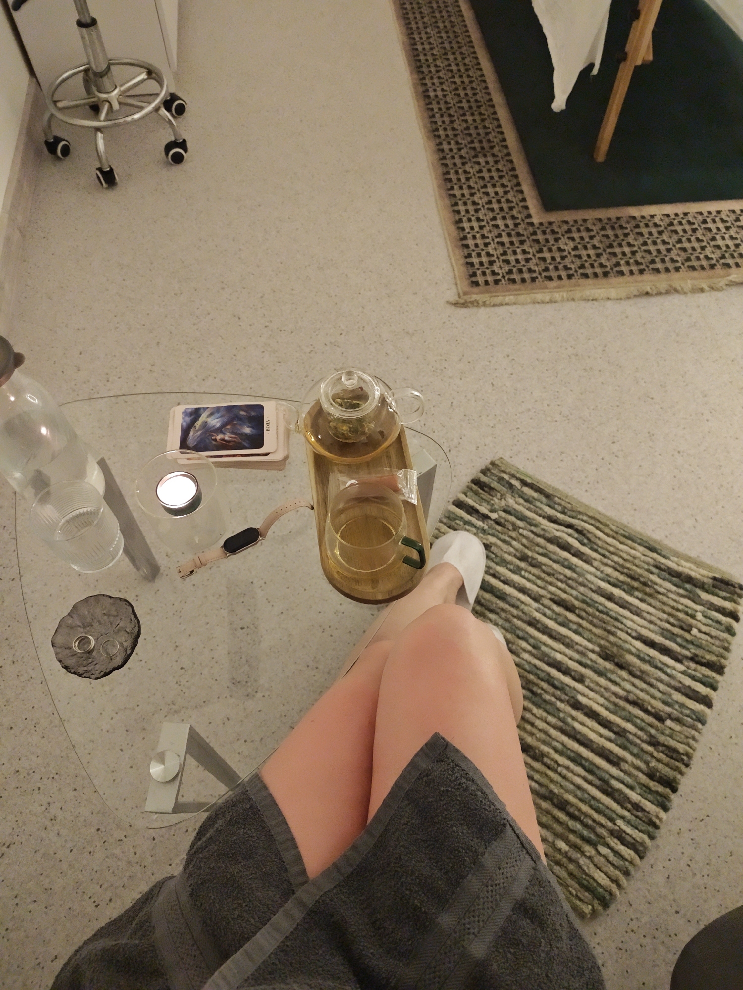Woman takes spa selfies in Vinnytsia wellness center