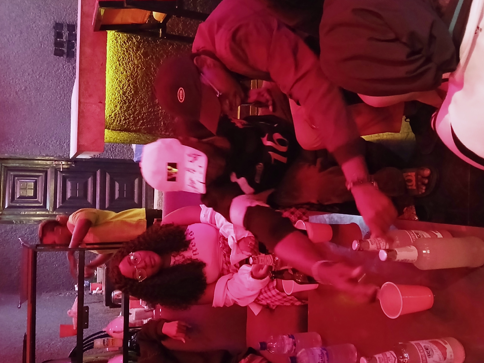 Evening social gathering at Rukuba Road bar, Nigeria