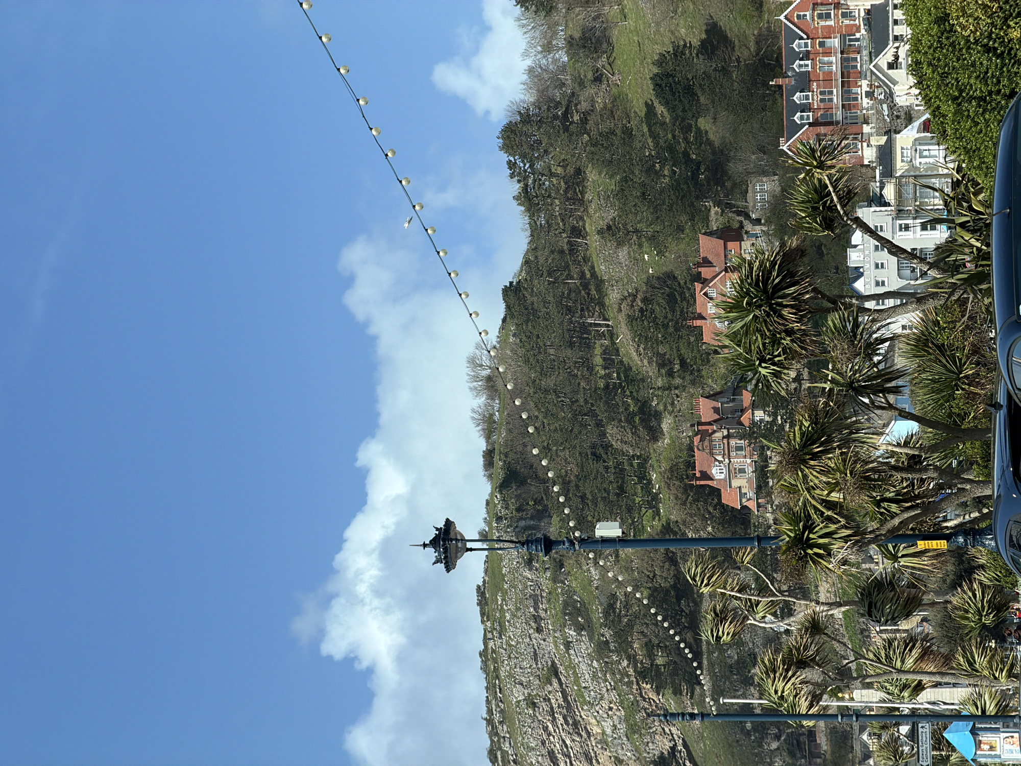 Llandudno's scenic cliffs and hillside homes documented by observer