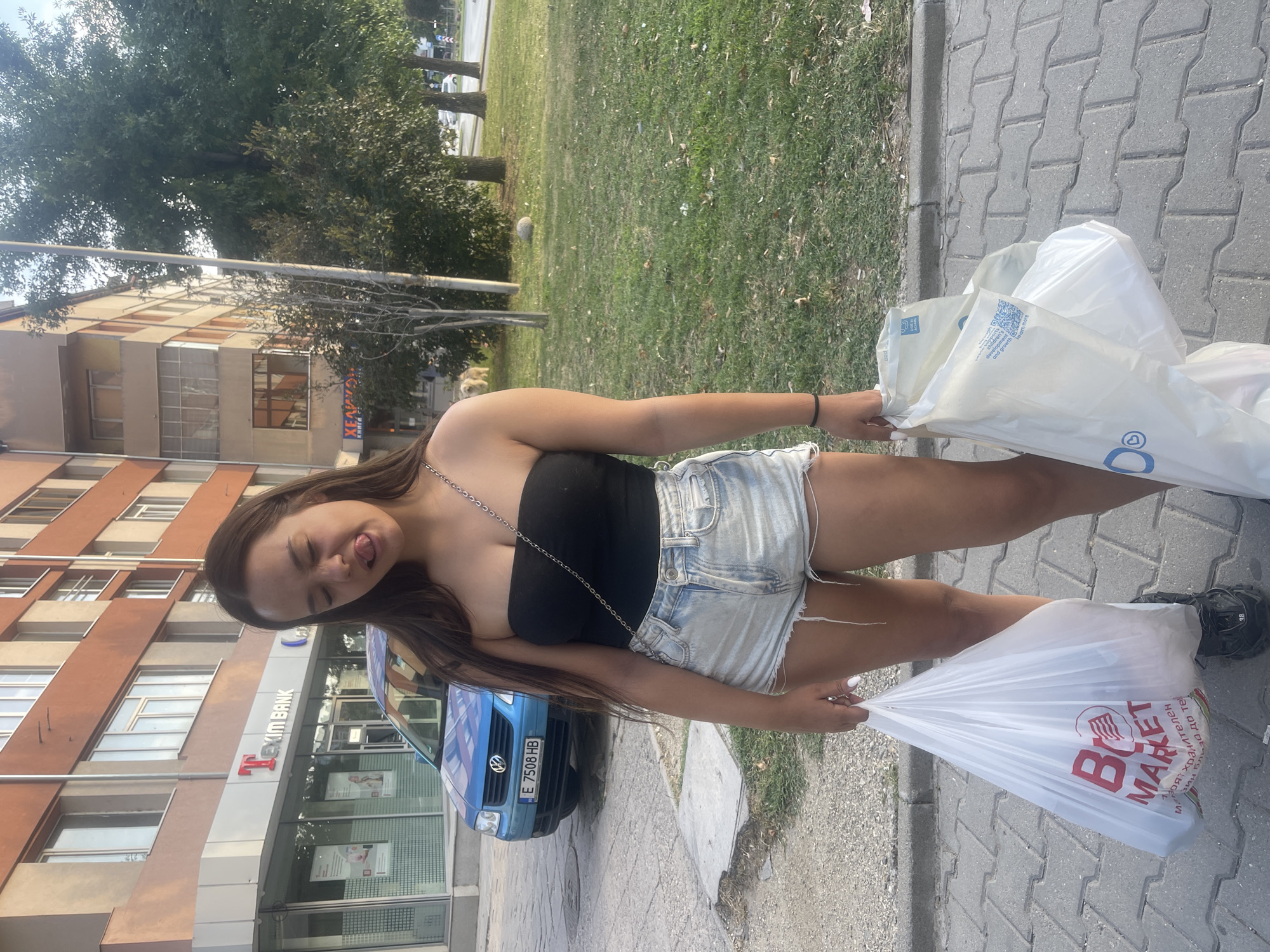 Sunny afternoon errands in Blagoevgrad, Bulgaria