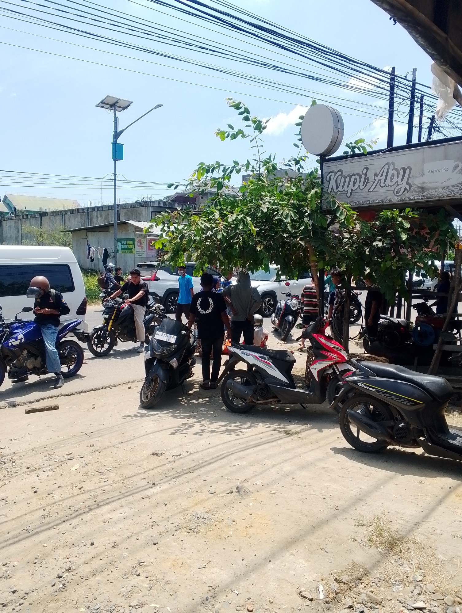 Morning scene captured at Kupi Aby shop in Lhokseumawe