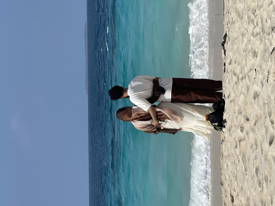 Beachgoers captured in multiple photos along Zanzibar coastline