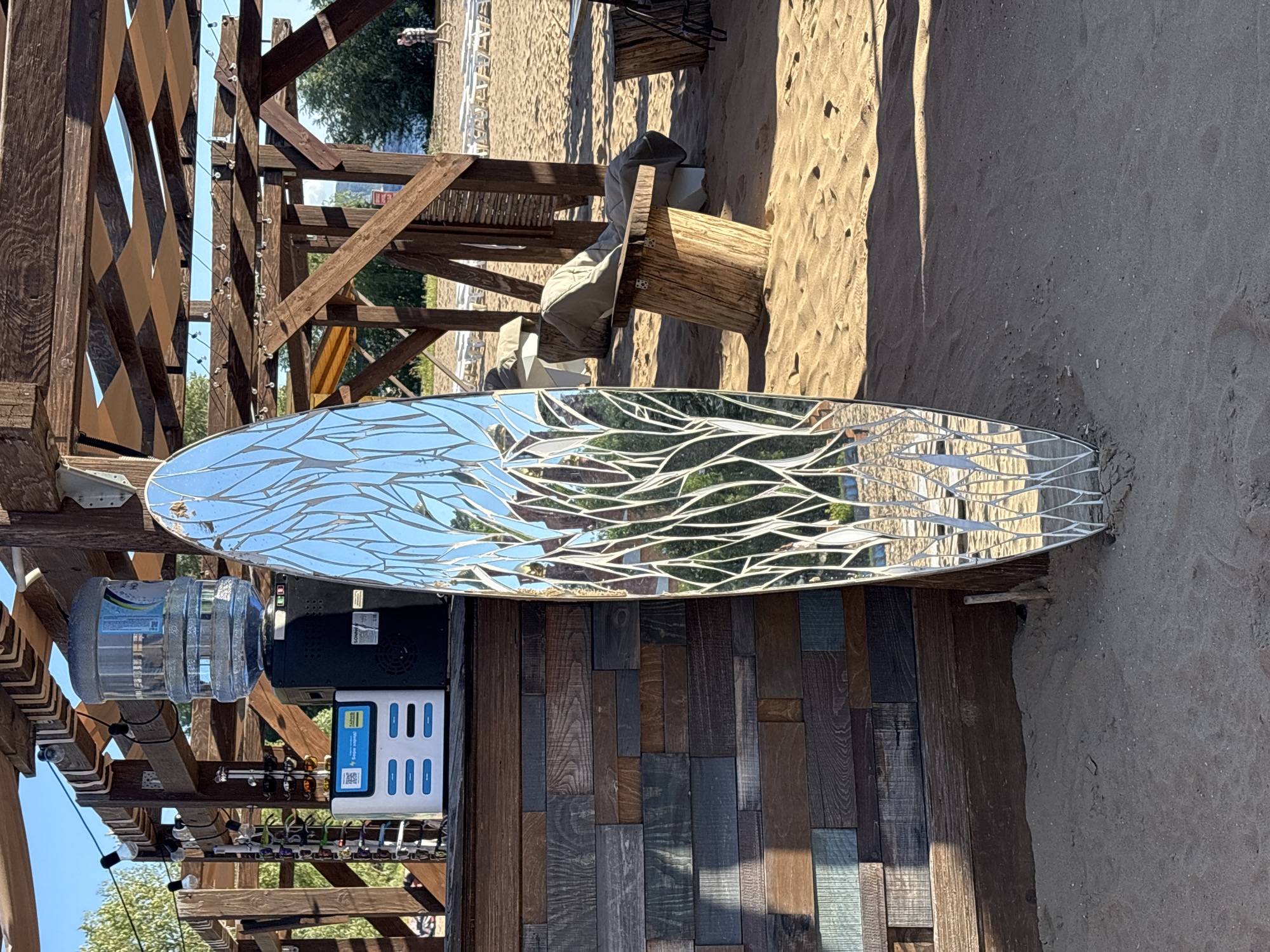 Summer afternoon on the Volga: beach art, paddleboards, and pizza