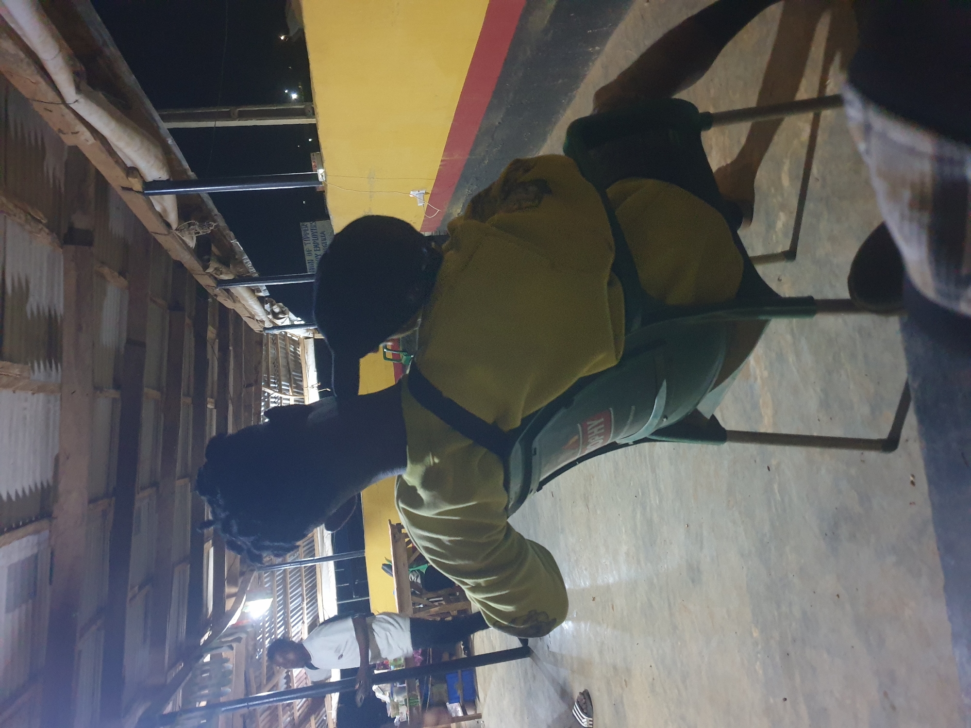 Evening market activity documented in Anilelerin, Nigeria