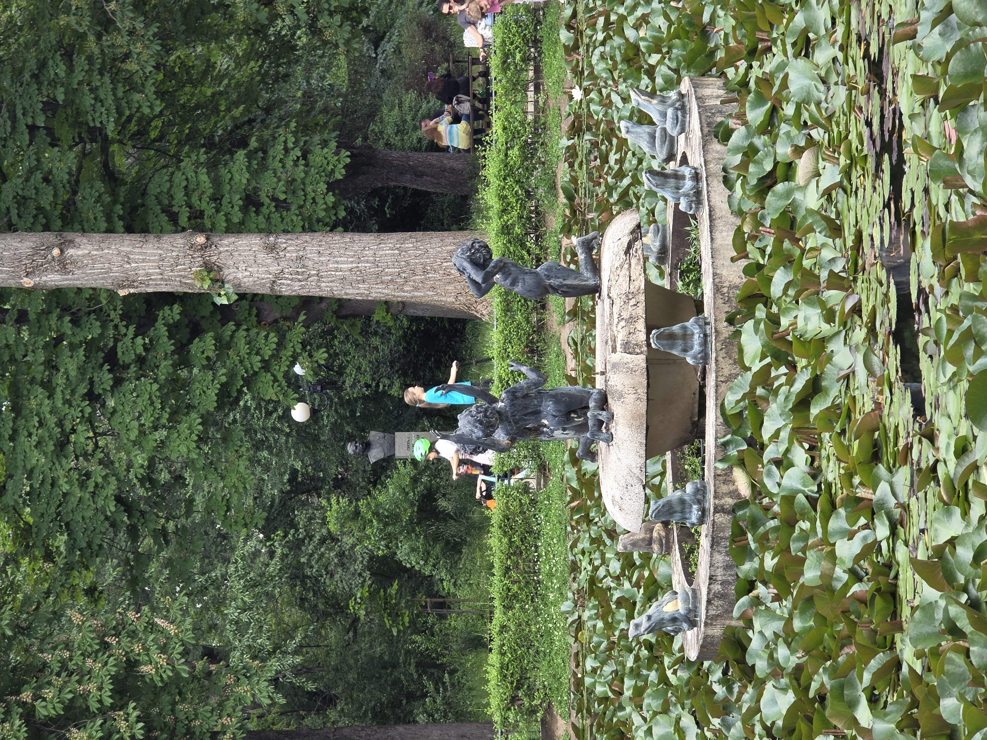 Sofia park life documented through afternoon wildlife and fountain observations