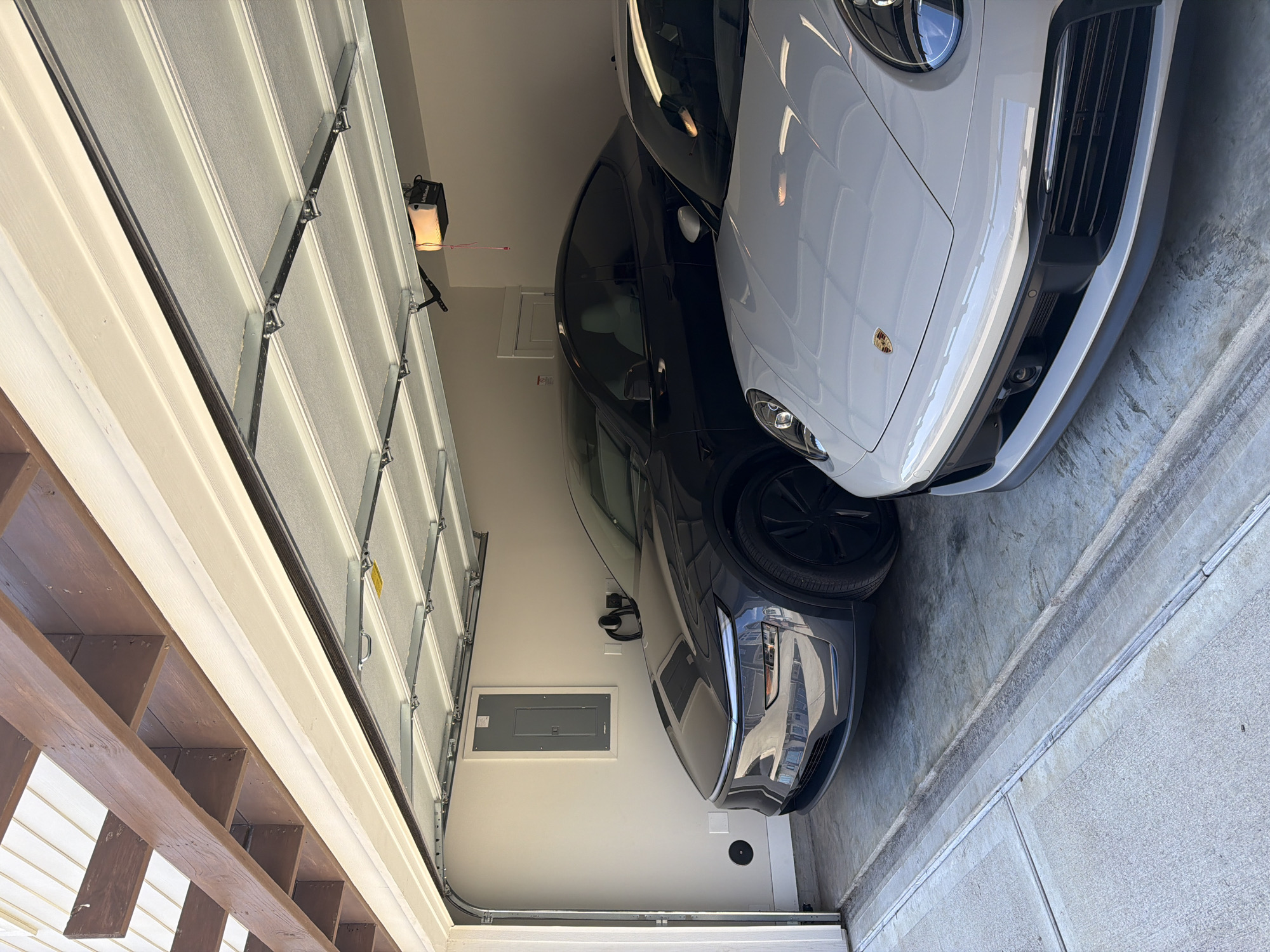 Houston garage opens revealing Porsche and Tesla