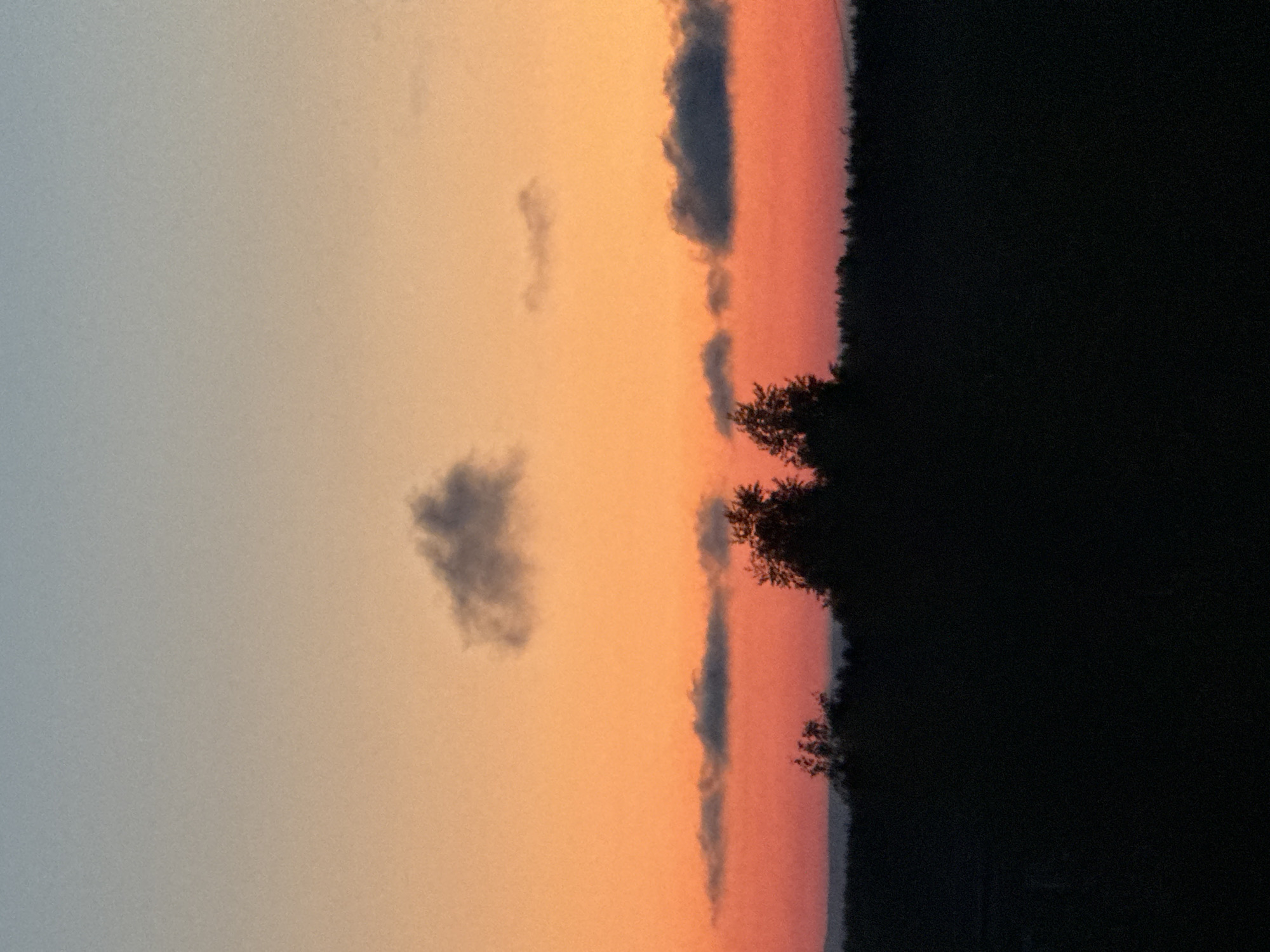 Sunset captured over Chaikovsky, Russia during evening twilight