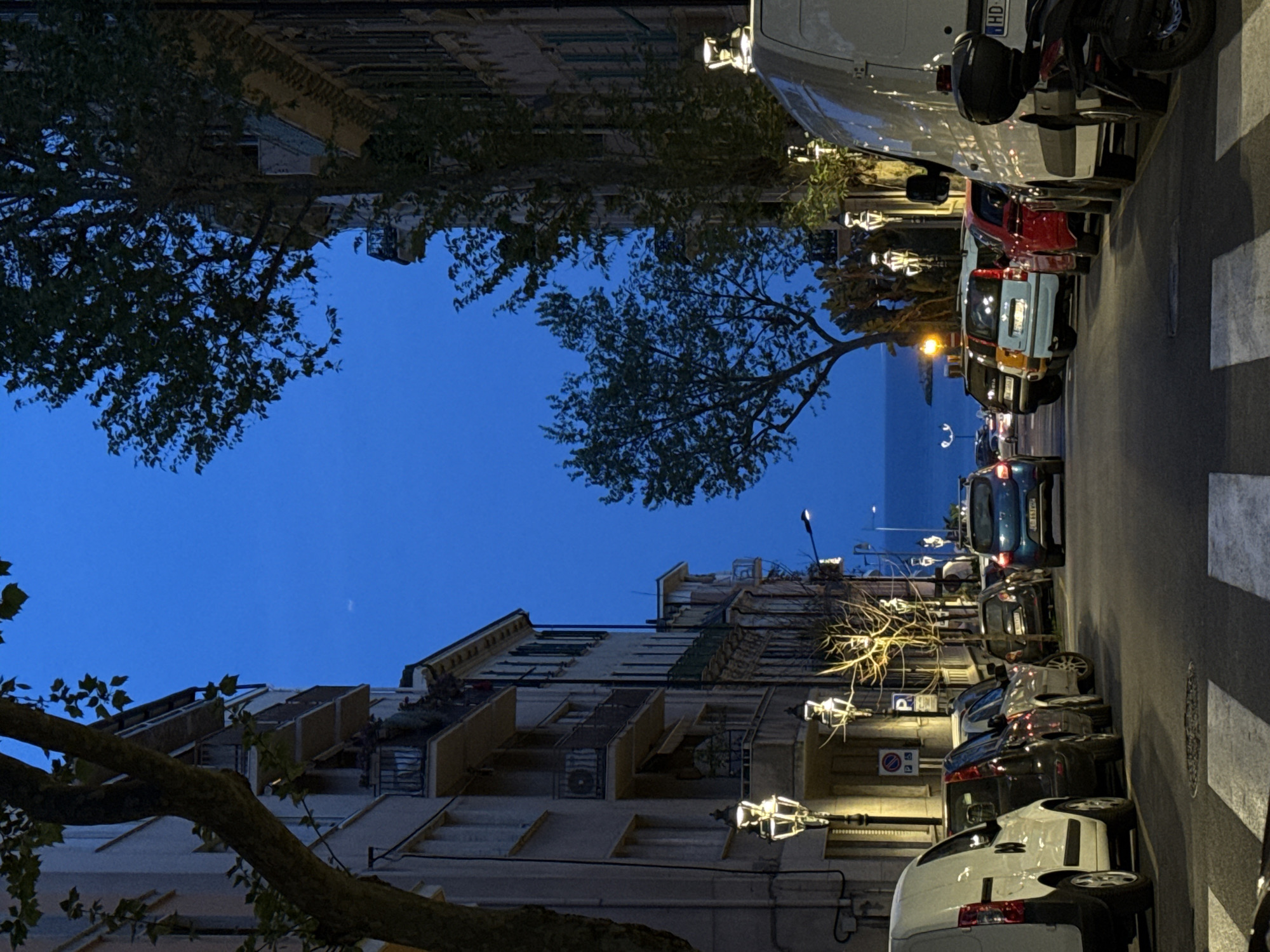 Evening stroll documented through Sanremo streets and marina