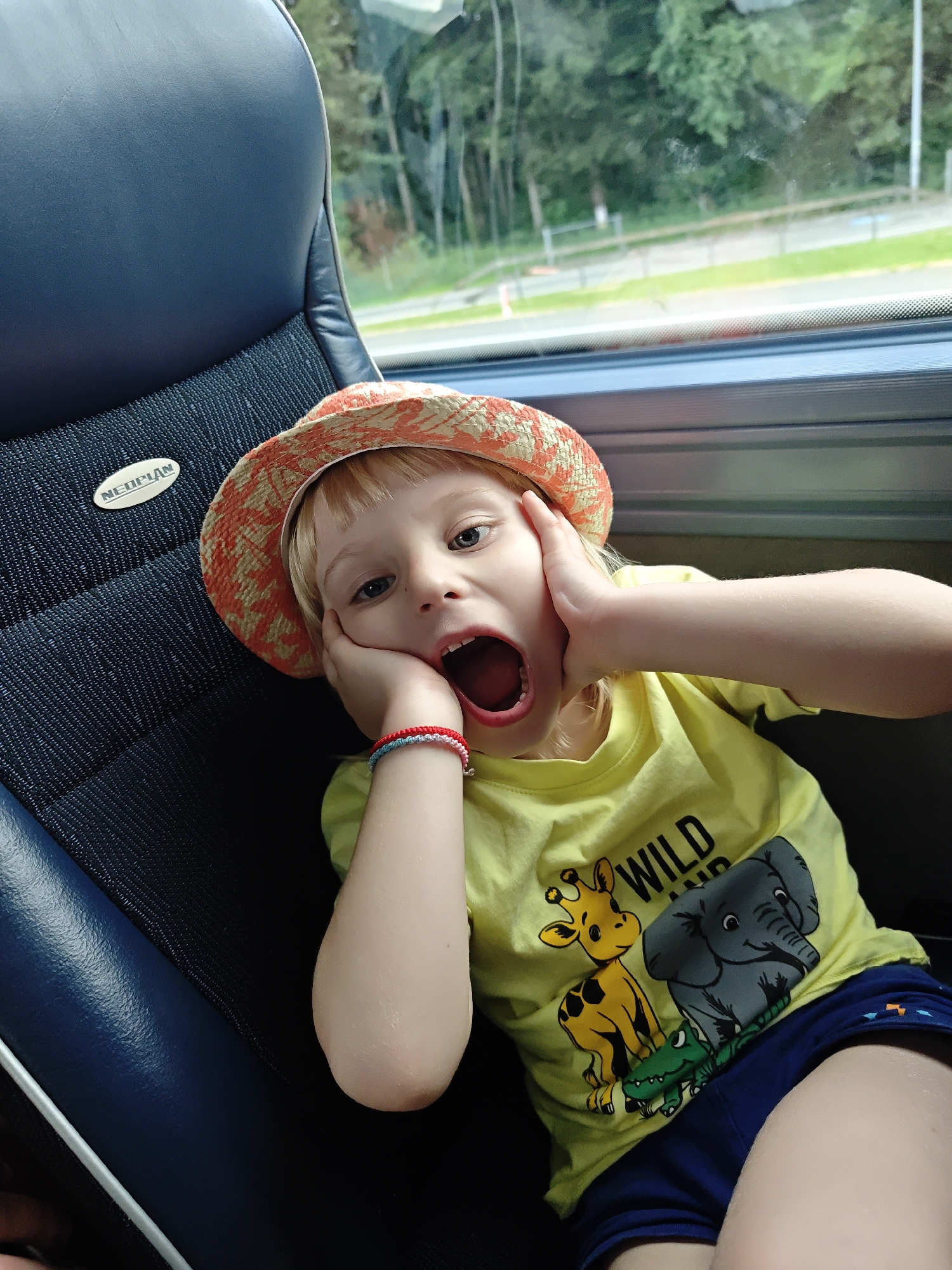 Big reaction on a bus ride through rural Austria