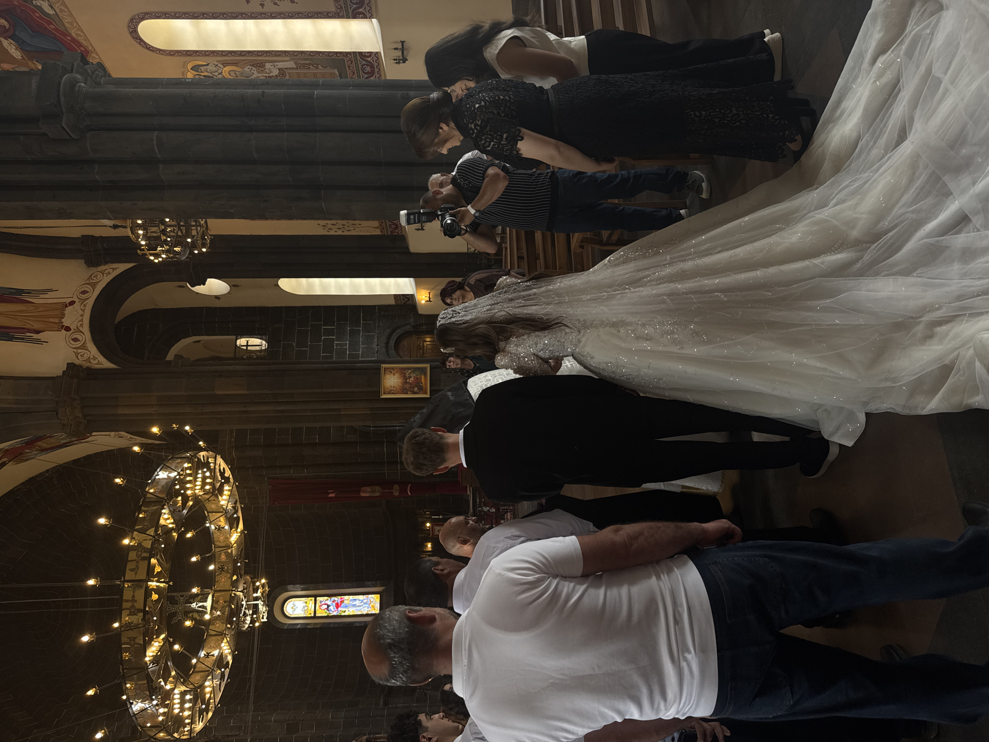 Wedding ceremony at Gyumri's Holy Mother of God Cathedral
