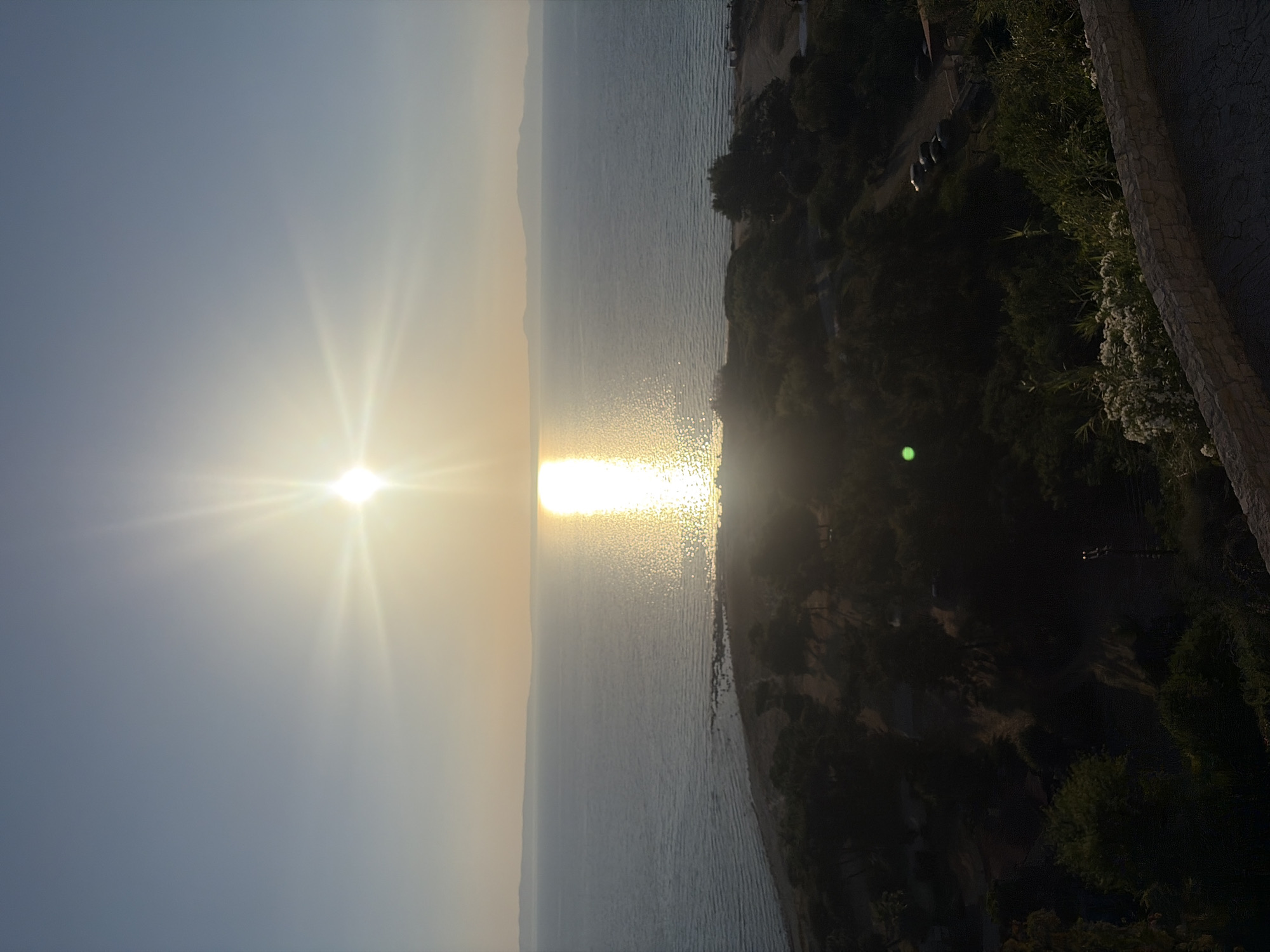Sunset views over the Aegean from Kassandra's clifftop coast
