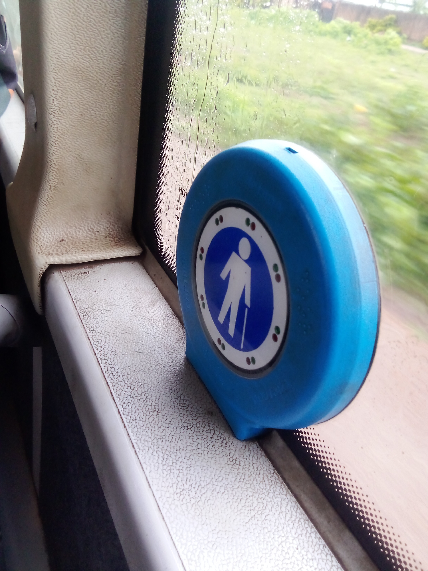 Accessibility device spotted on ledge in Jos, Nigeria