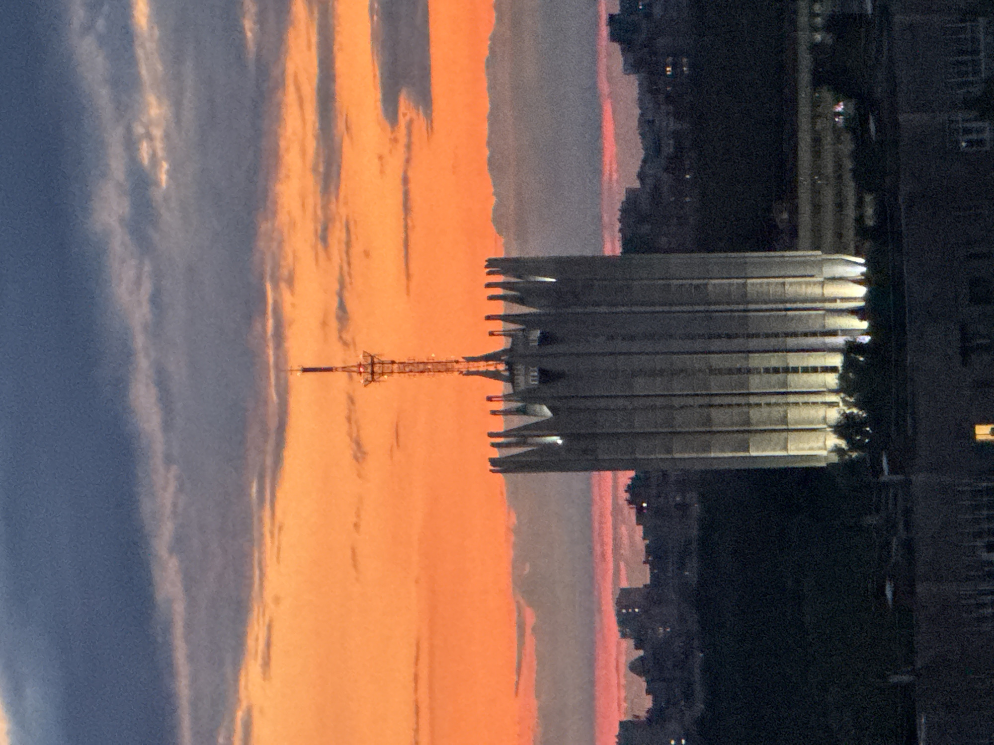 Dusk skyline views and indoor moments in Russian city