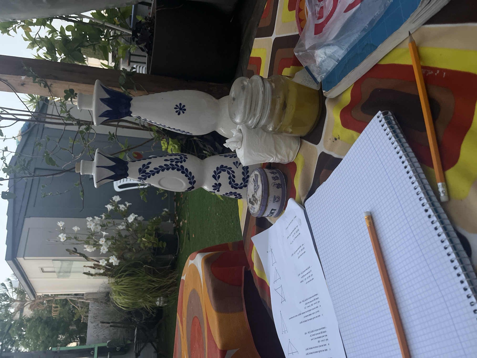 Outdoor patio scene documented in Tel Aviv
