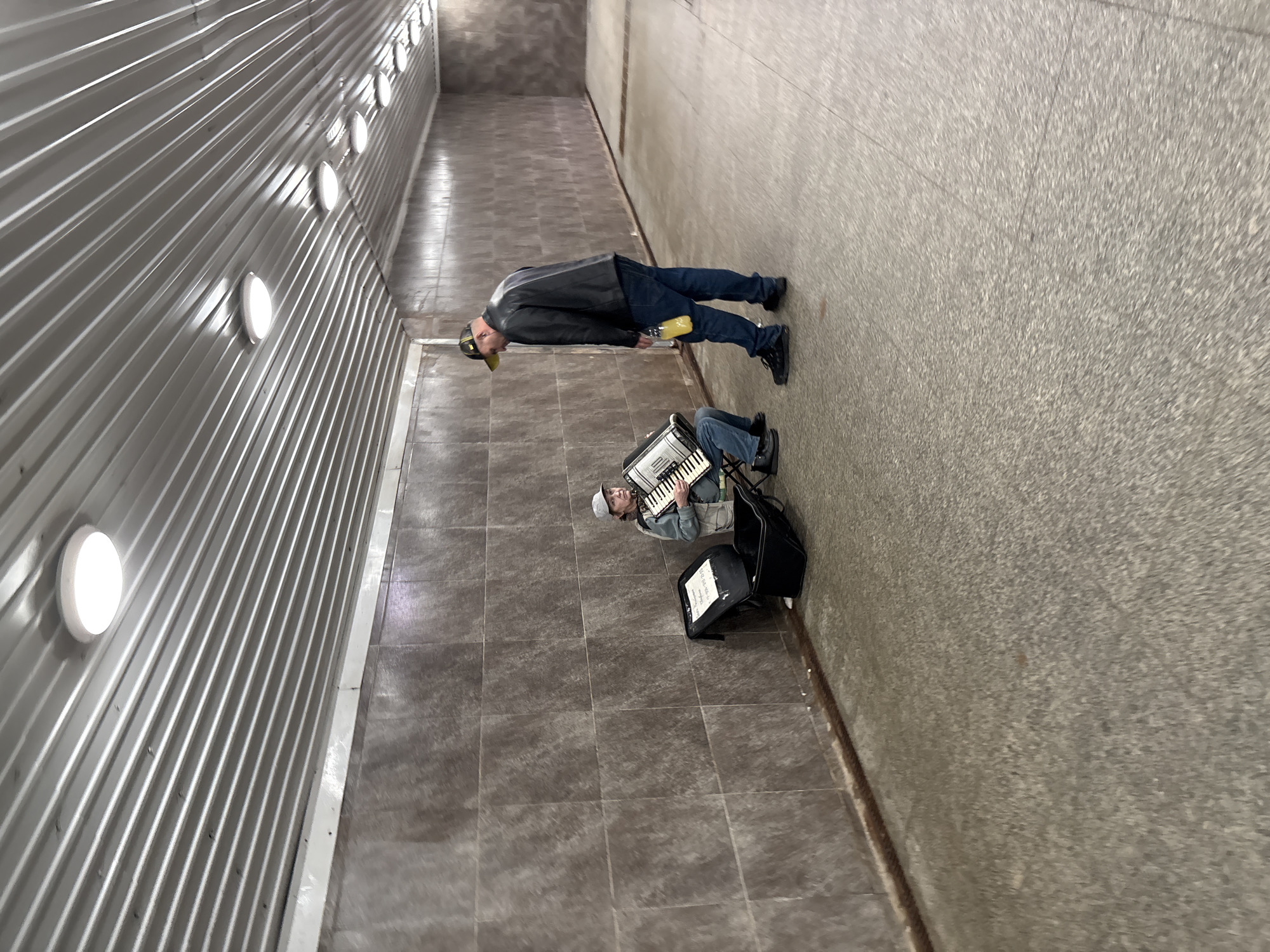 Morning scenes captured across Saint Petersburg metro and streets