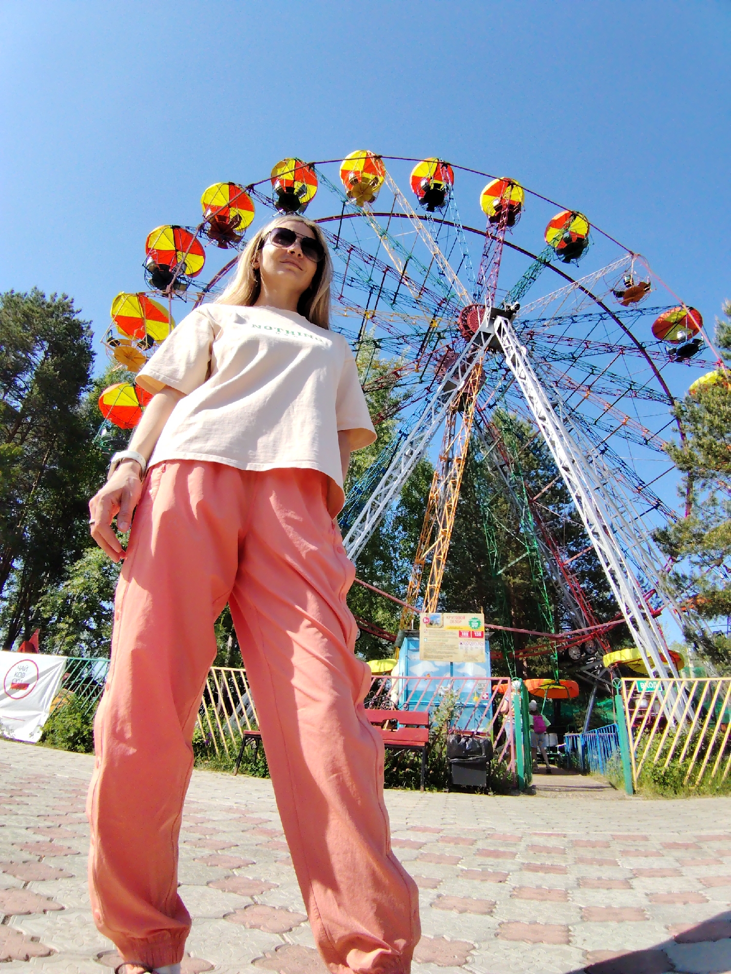 Visitors enjoy sunny day at Chaikovsky park and waterfront