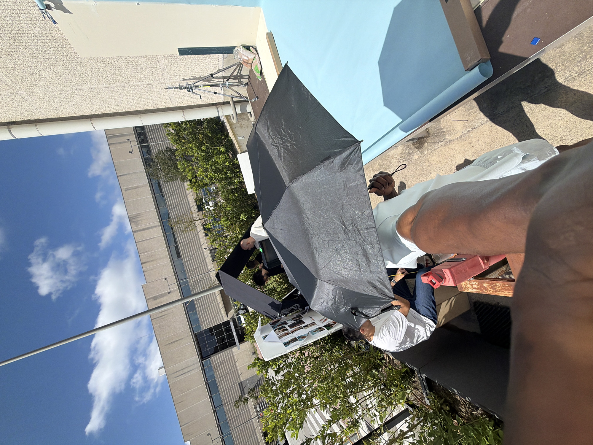 Outdoor film production shoot captured in Fibracolor, Spain