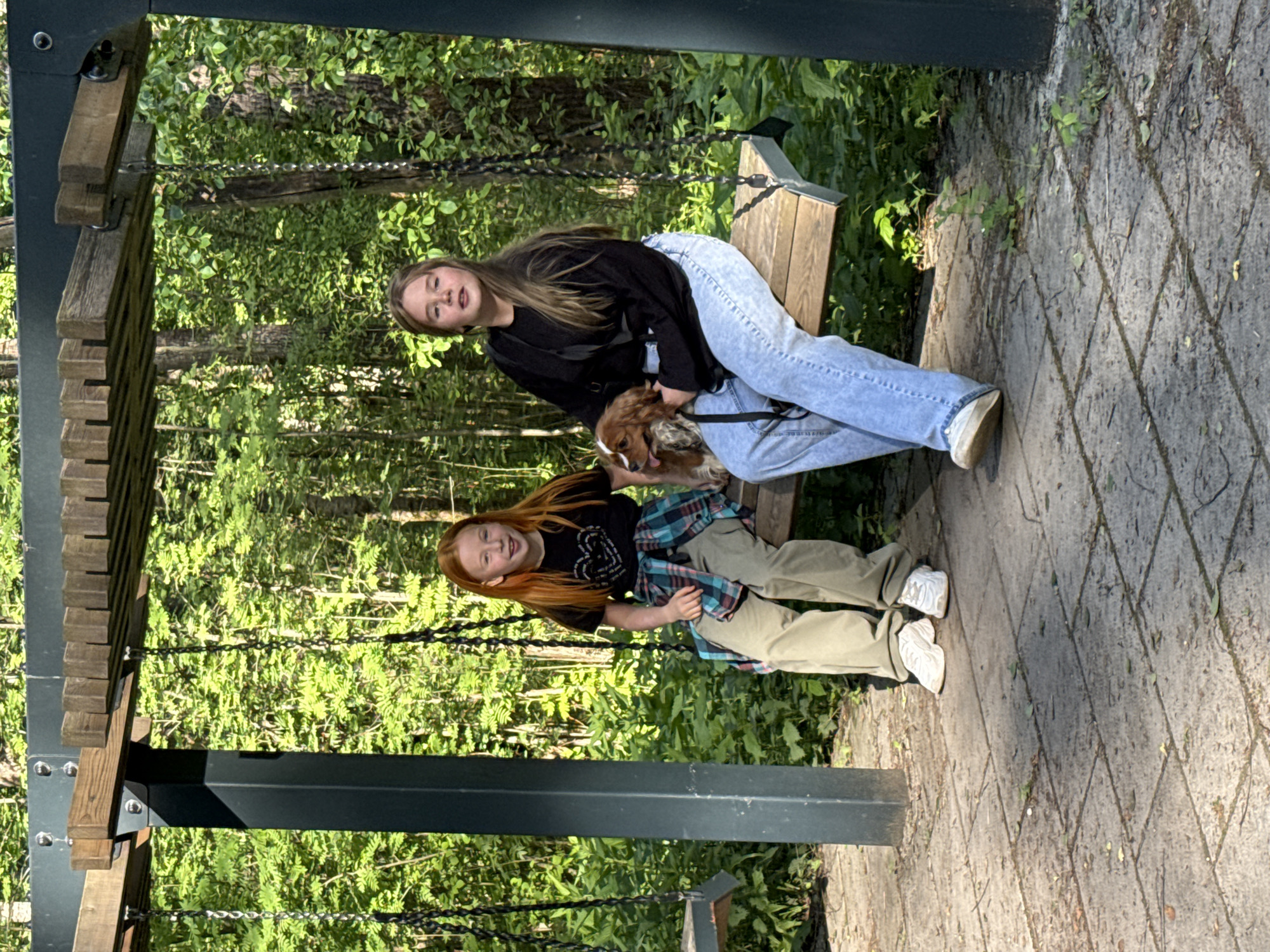 Family enjoys afternoon park outing in Veliky Novgorod