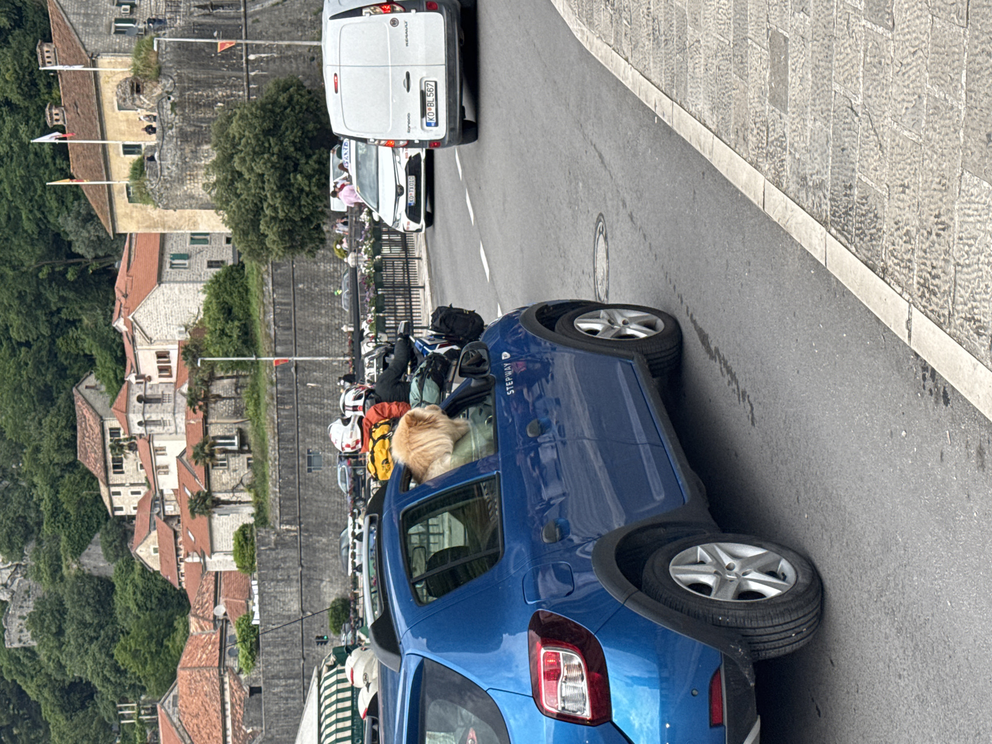 Ordinary afternoon street life documented in Kotor, Montenegro