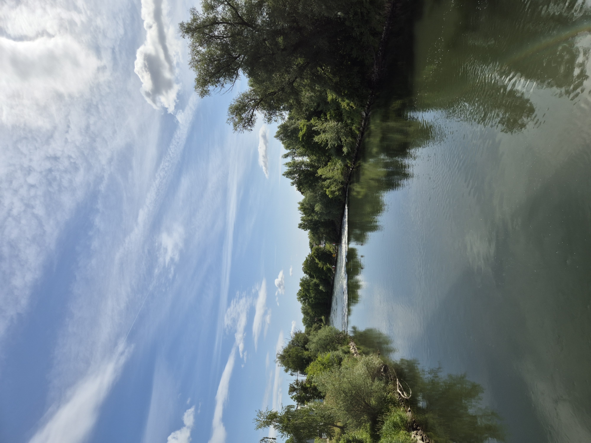 Morning river walk documented through 17 photographs in 28 minutes