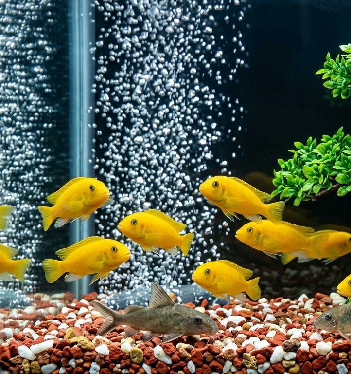 Late-night visit to aquarium shop in Medan, Indonesia documented