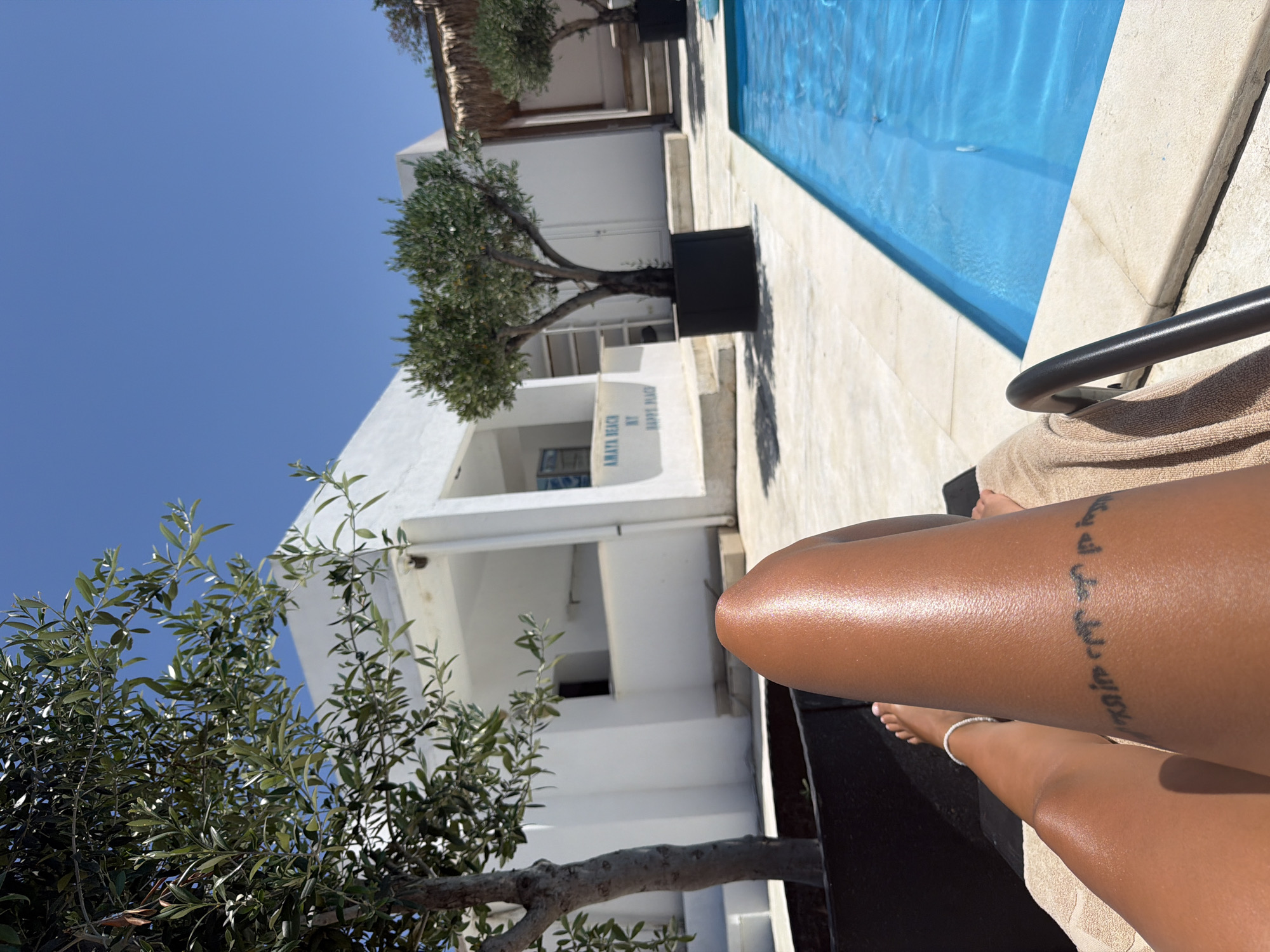 Lazy poolside morning at a Burgas beach resort