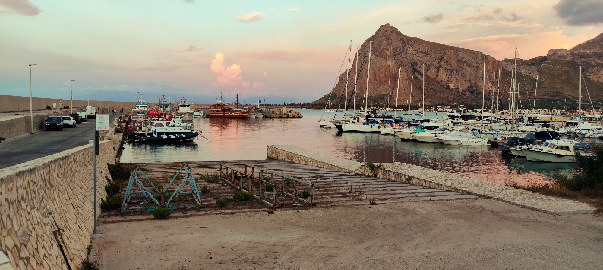Evening stroll around San Vito Lo Capo's harbor and streets