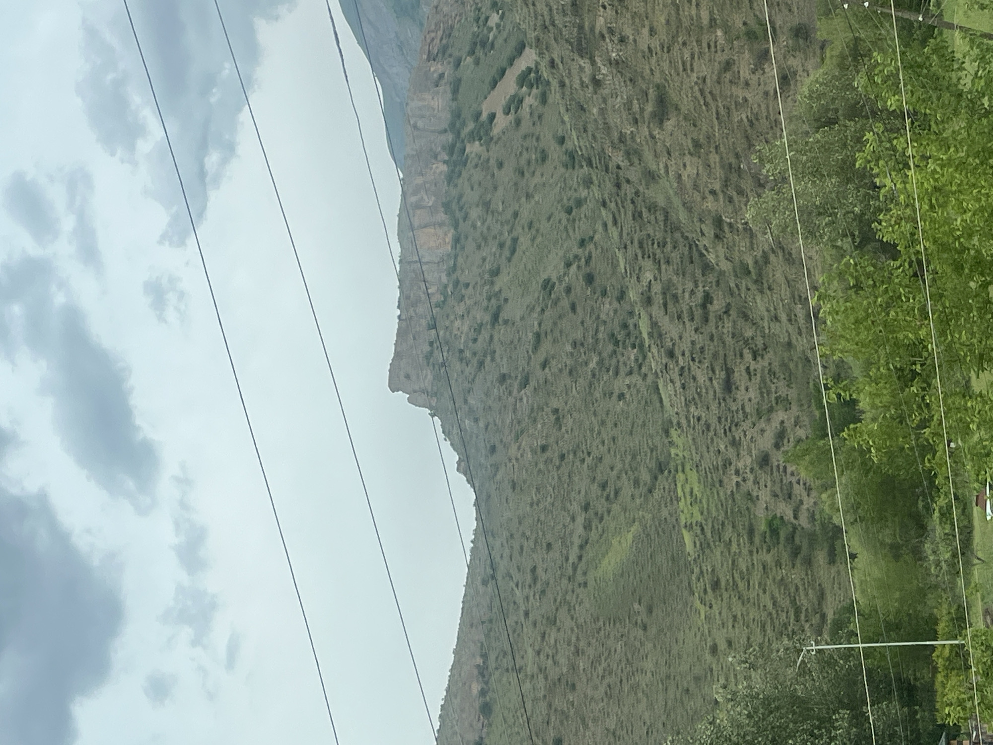 Vehicle journey documents mountainous landscapes in Chiva, Armenia