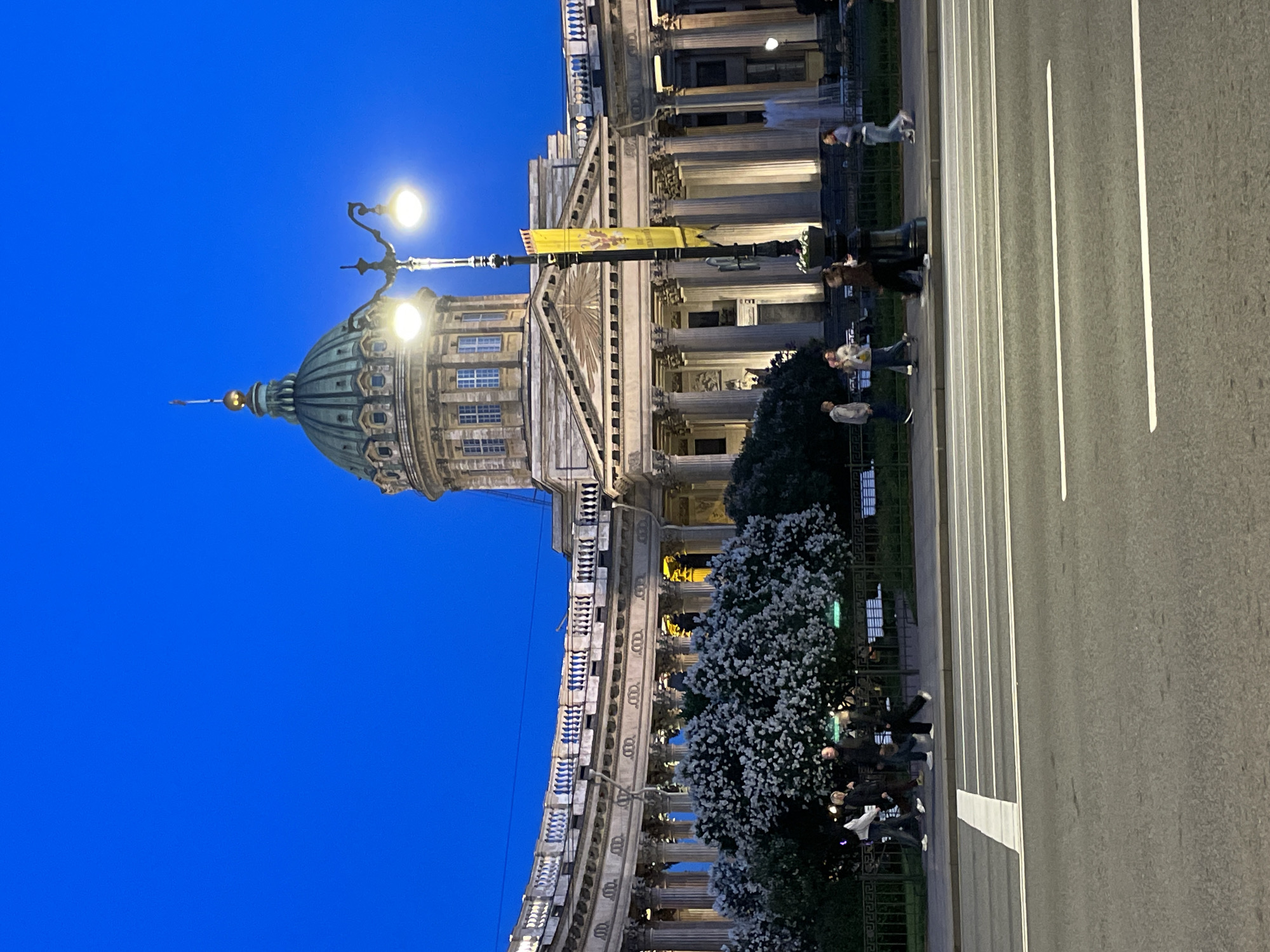 Evening view of Kazan Cathedral captured in Saint Petersburg