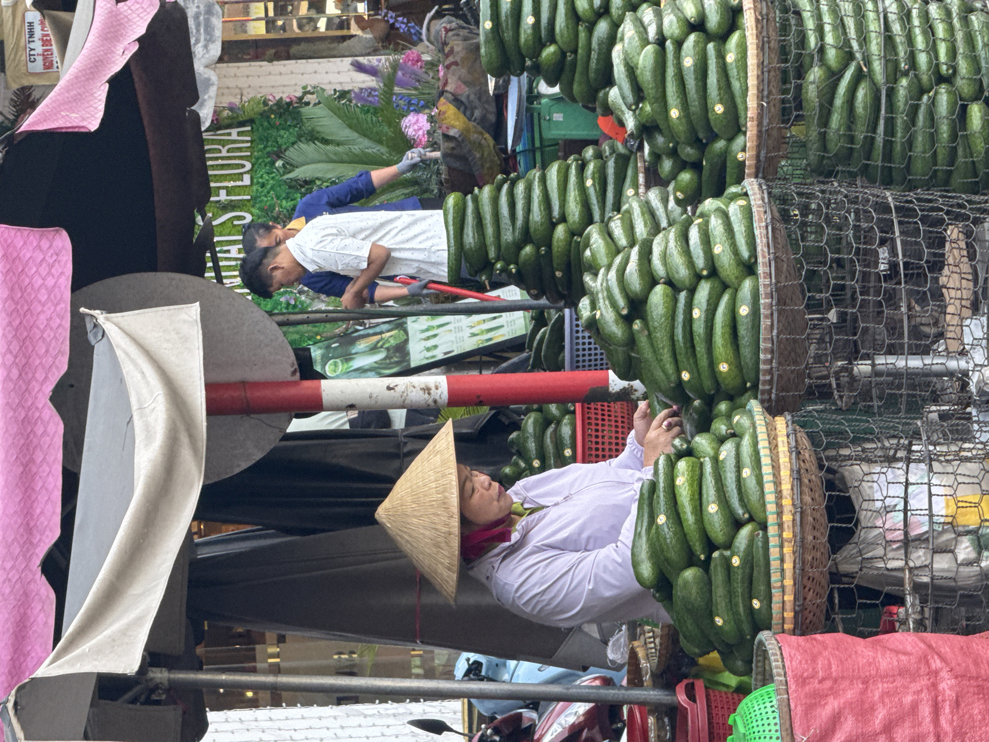 Late-night market activity continues in Da Lat, Vietnam