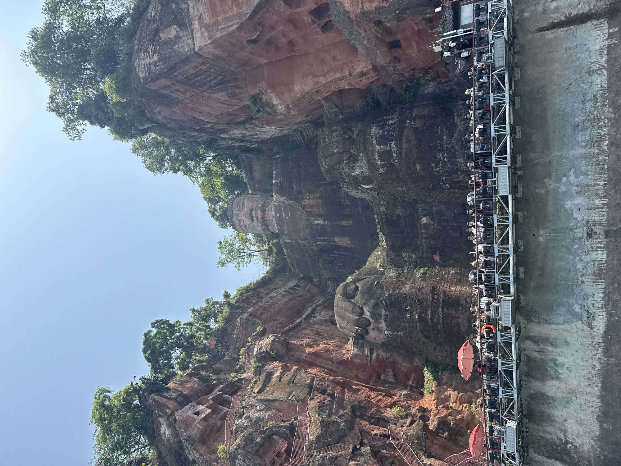Leshan Giant Buddha documented by observers in China