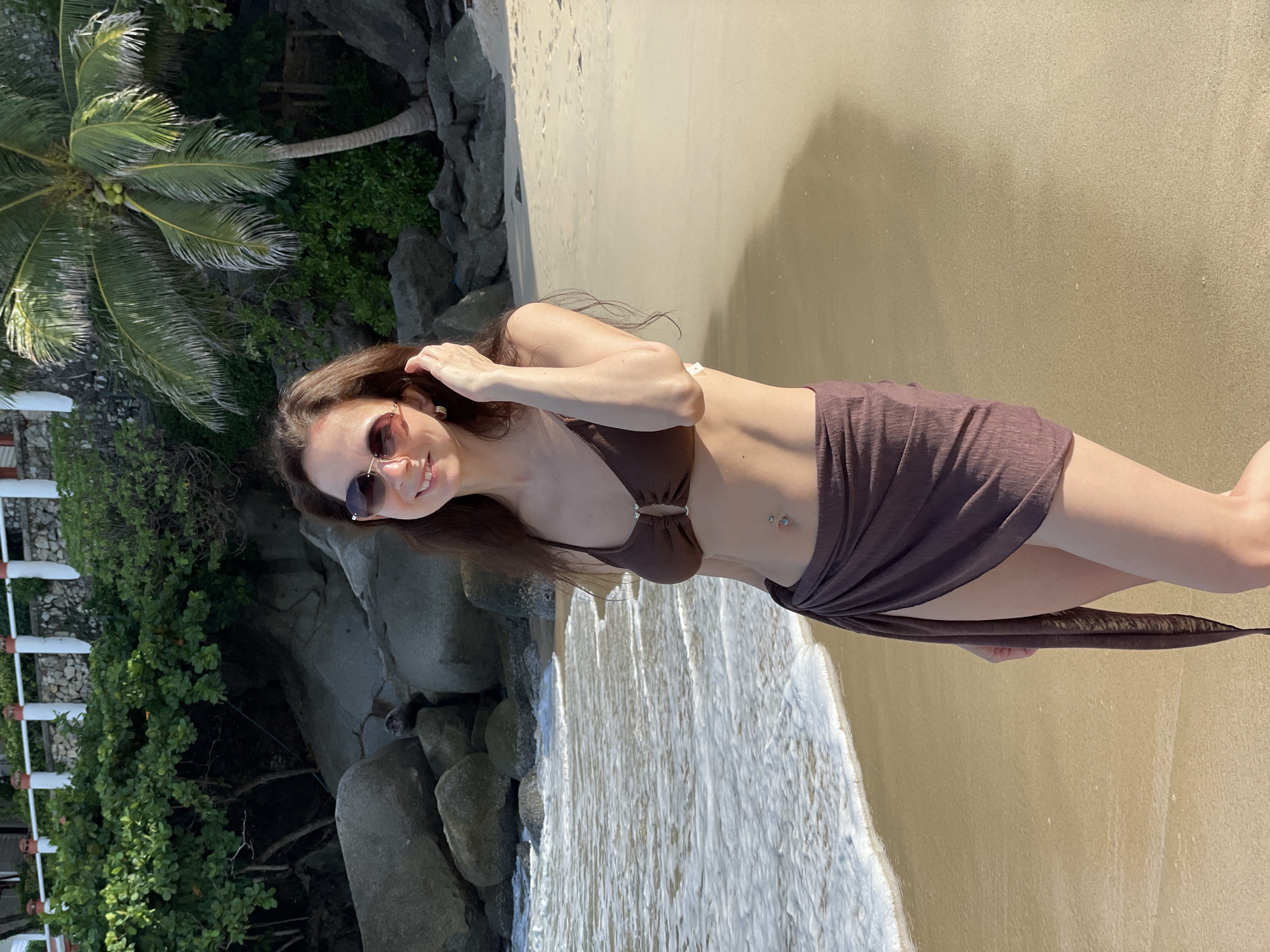 Woman photographed on Karon Beach in Thailand