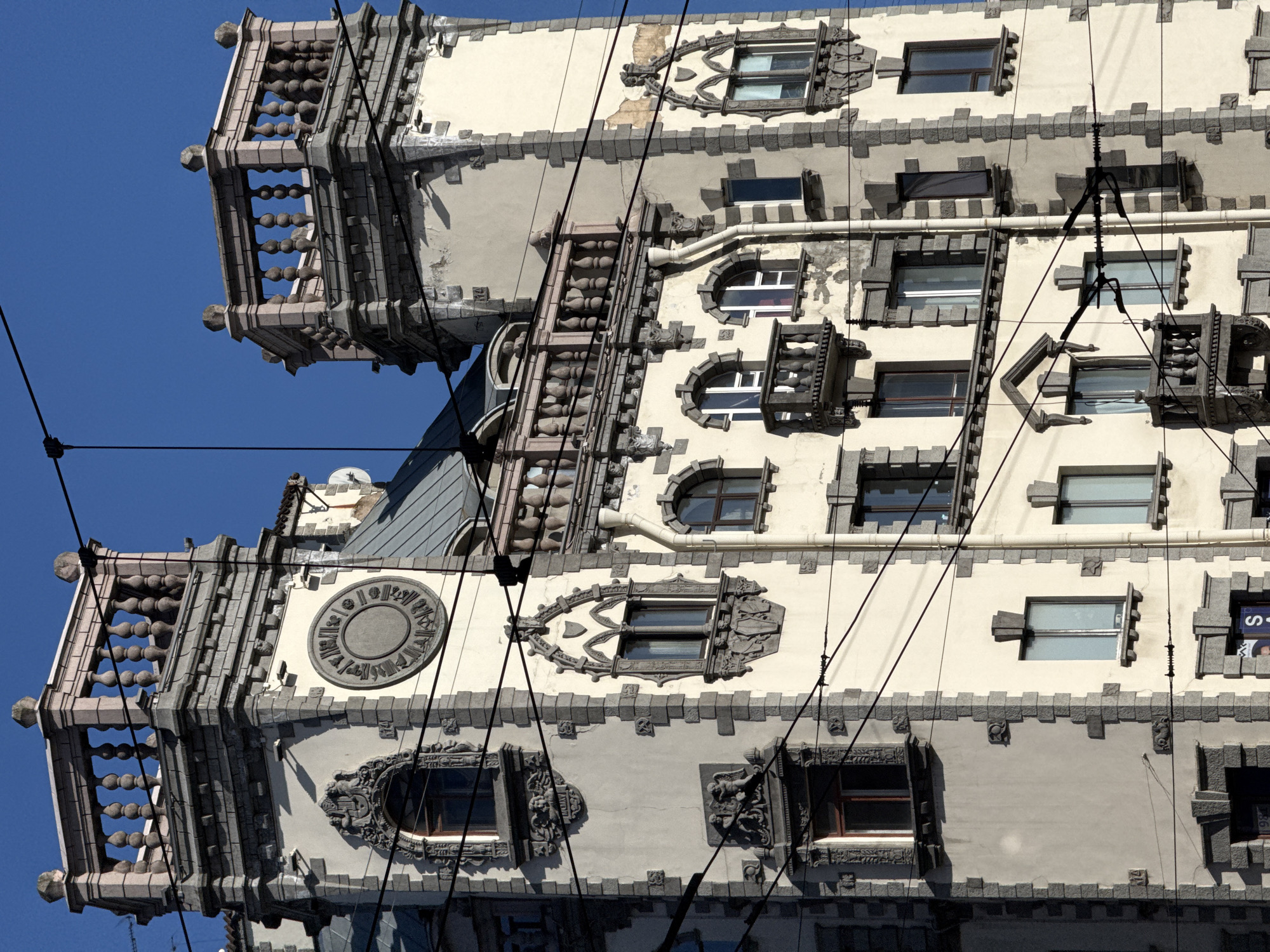 Tolstoy House facade documented in Saint Petersburg