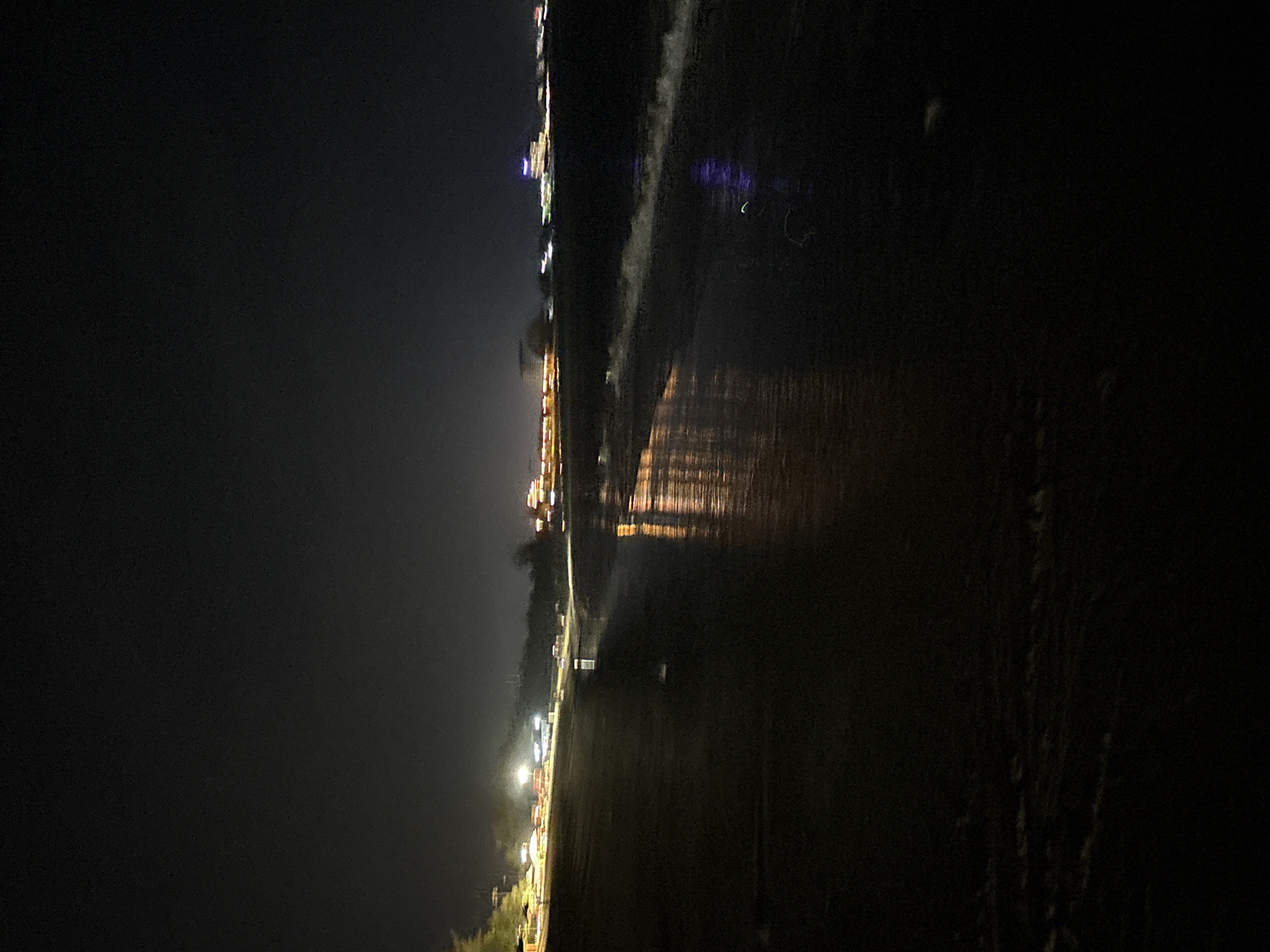 Nighttime waterfront scenes documented in Dong Hai Ward, Vietnam