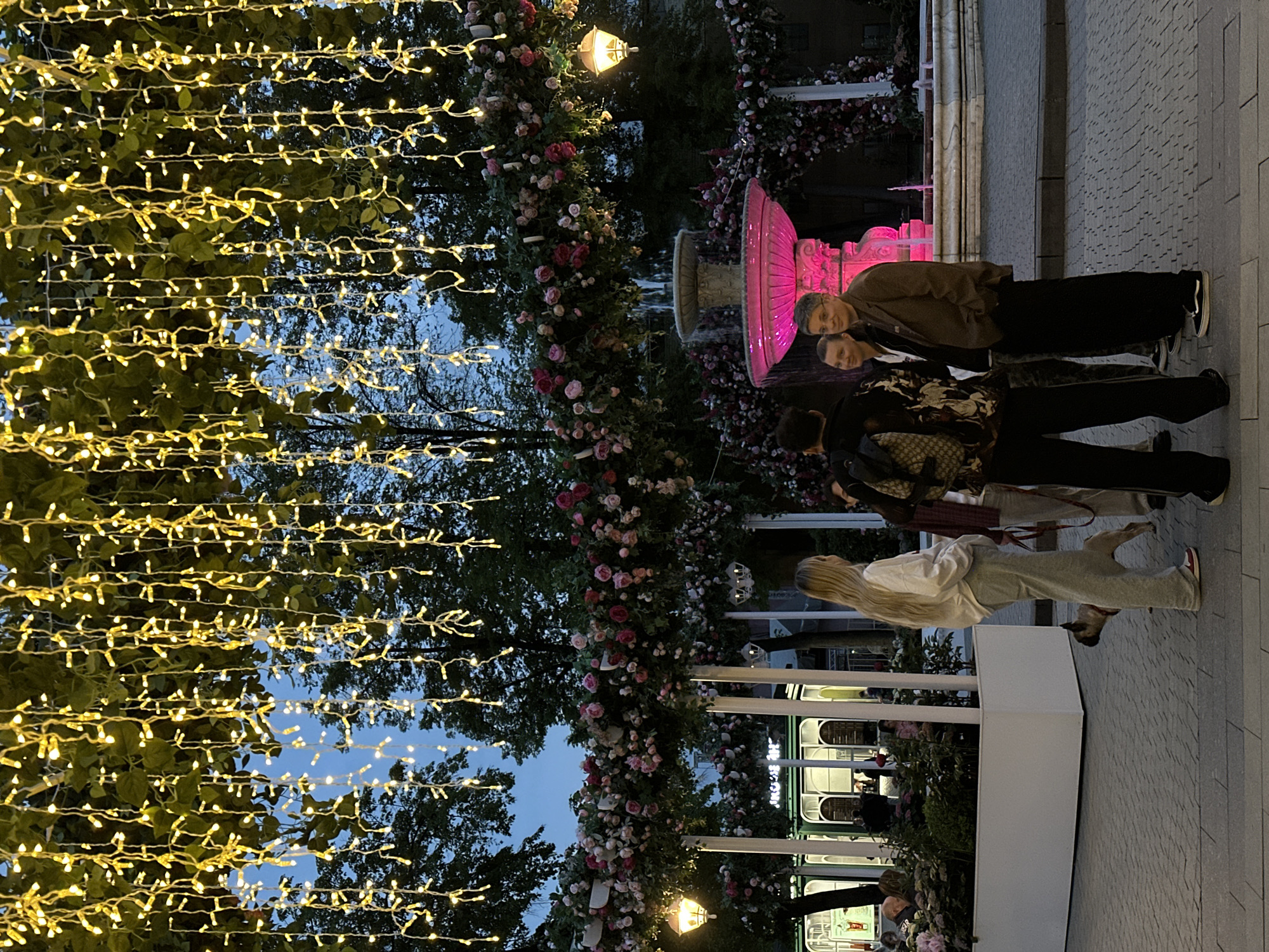 Evening street life documented across urban district during May