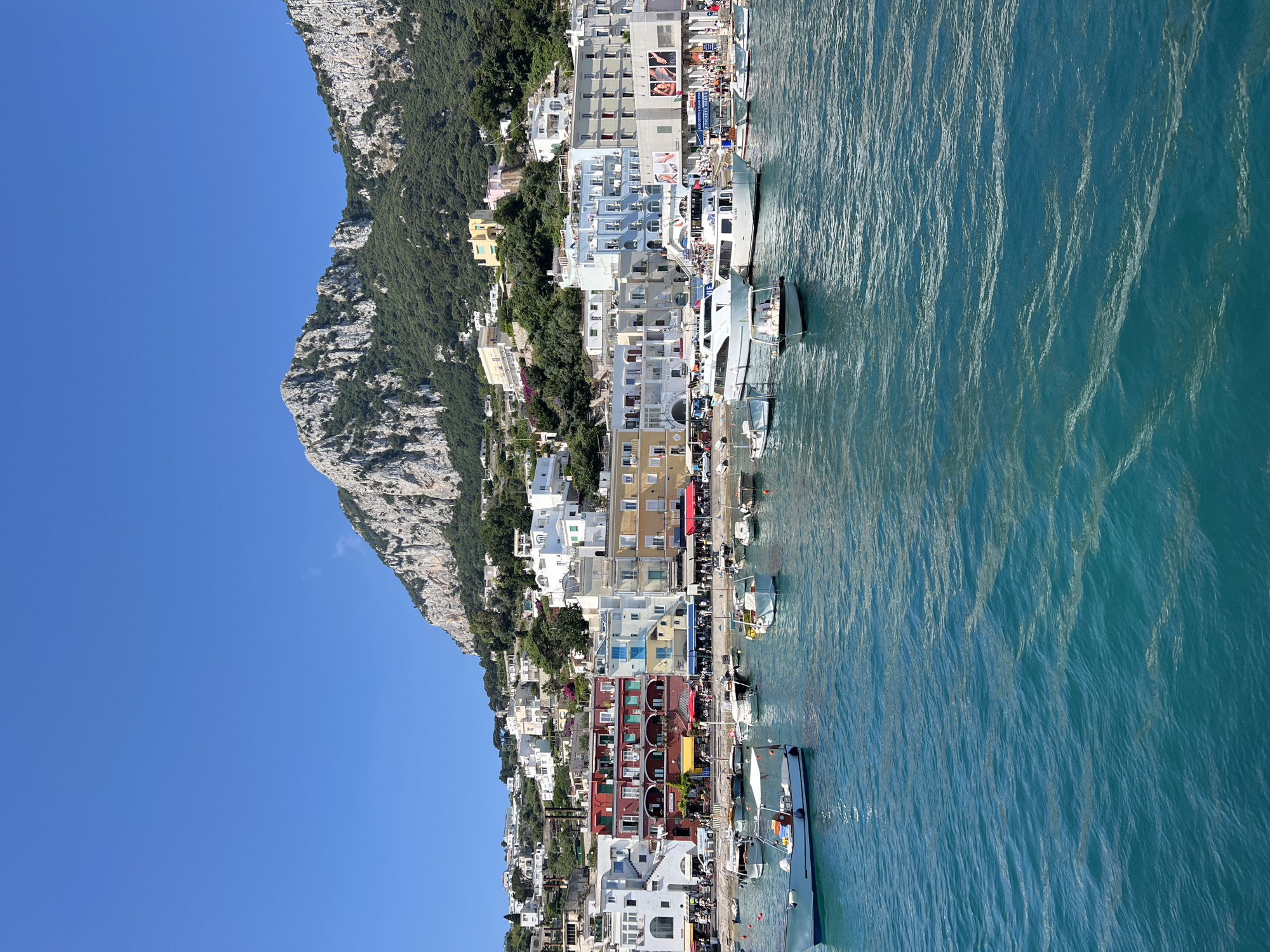 Morning scenes from Marina Grande port in Capri