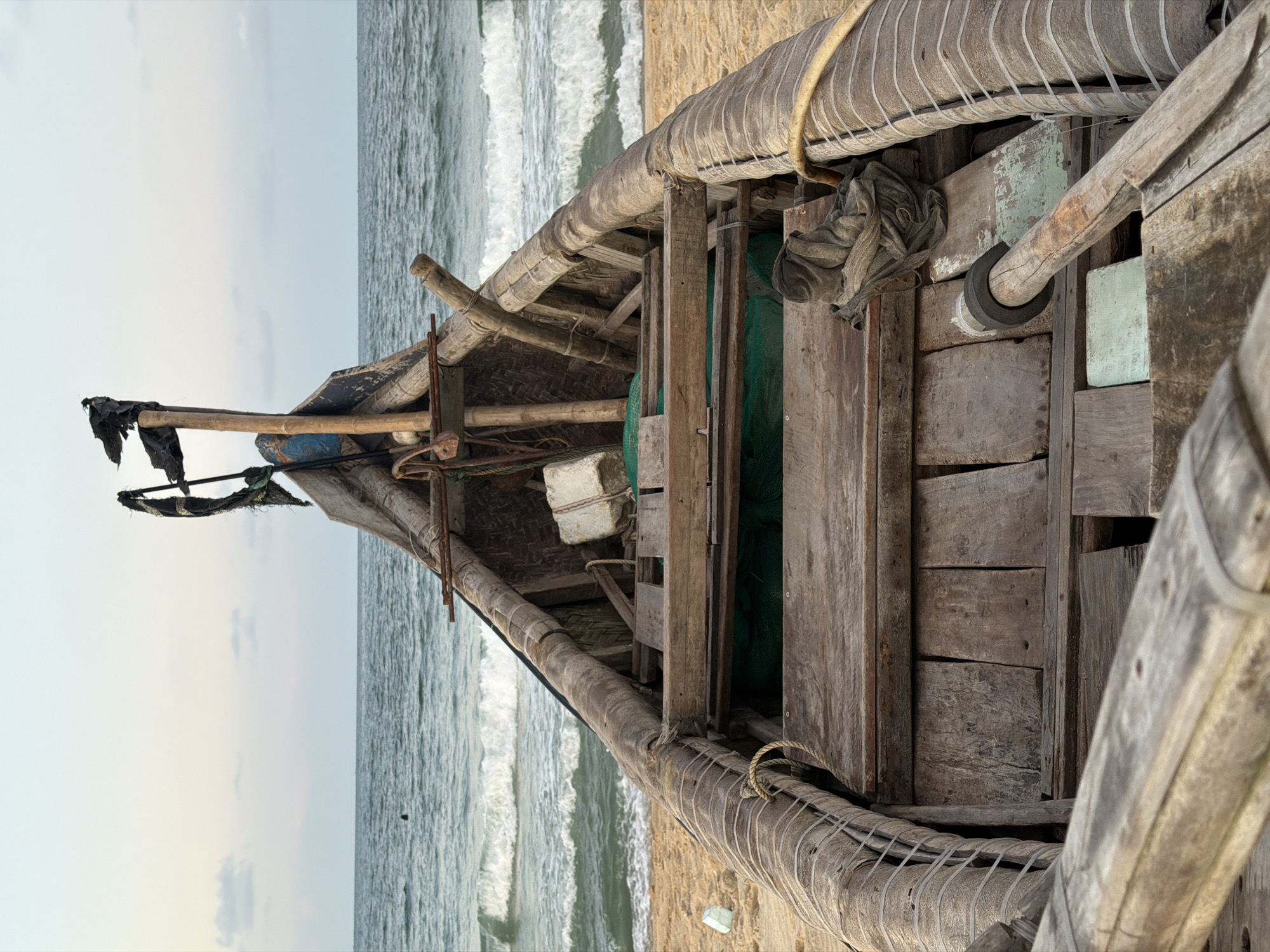 Coastal life captured in Thuận An Ward boat and children