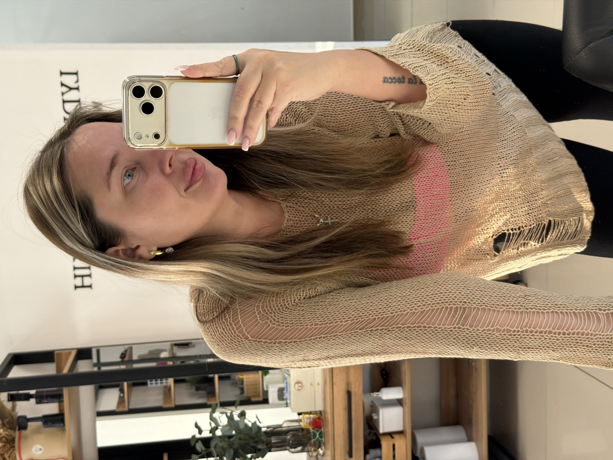 Woman takes late-night selfie in Chaikovsky, Russia