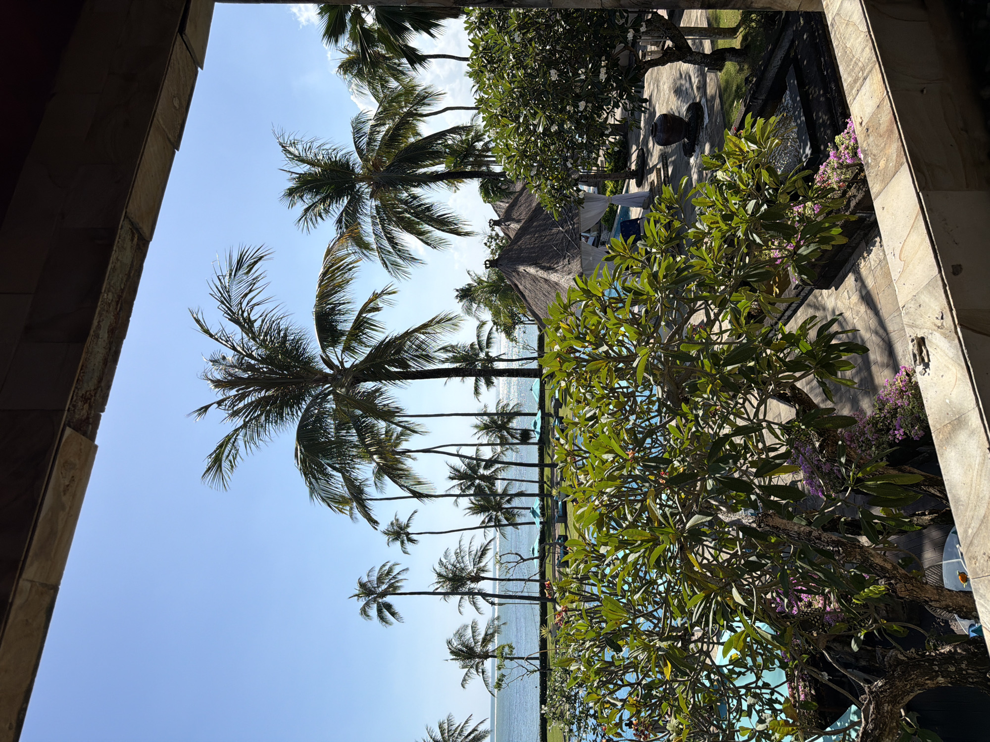 Morning hotel visit documented in Kuta, Indonesia