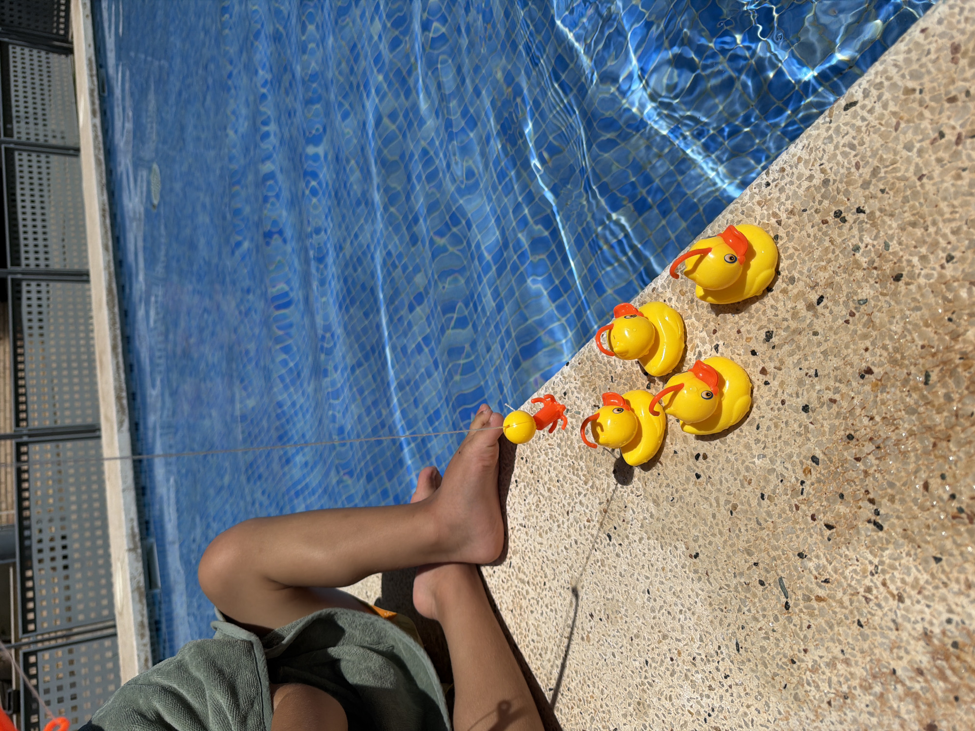Family enjoys summer pool day in Valencia