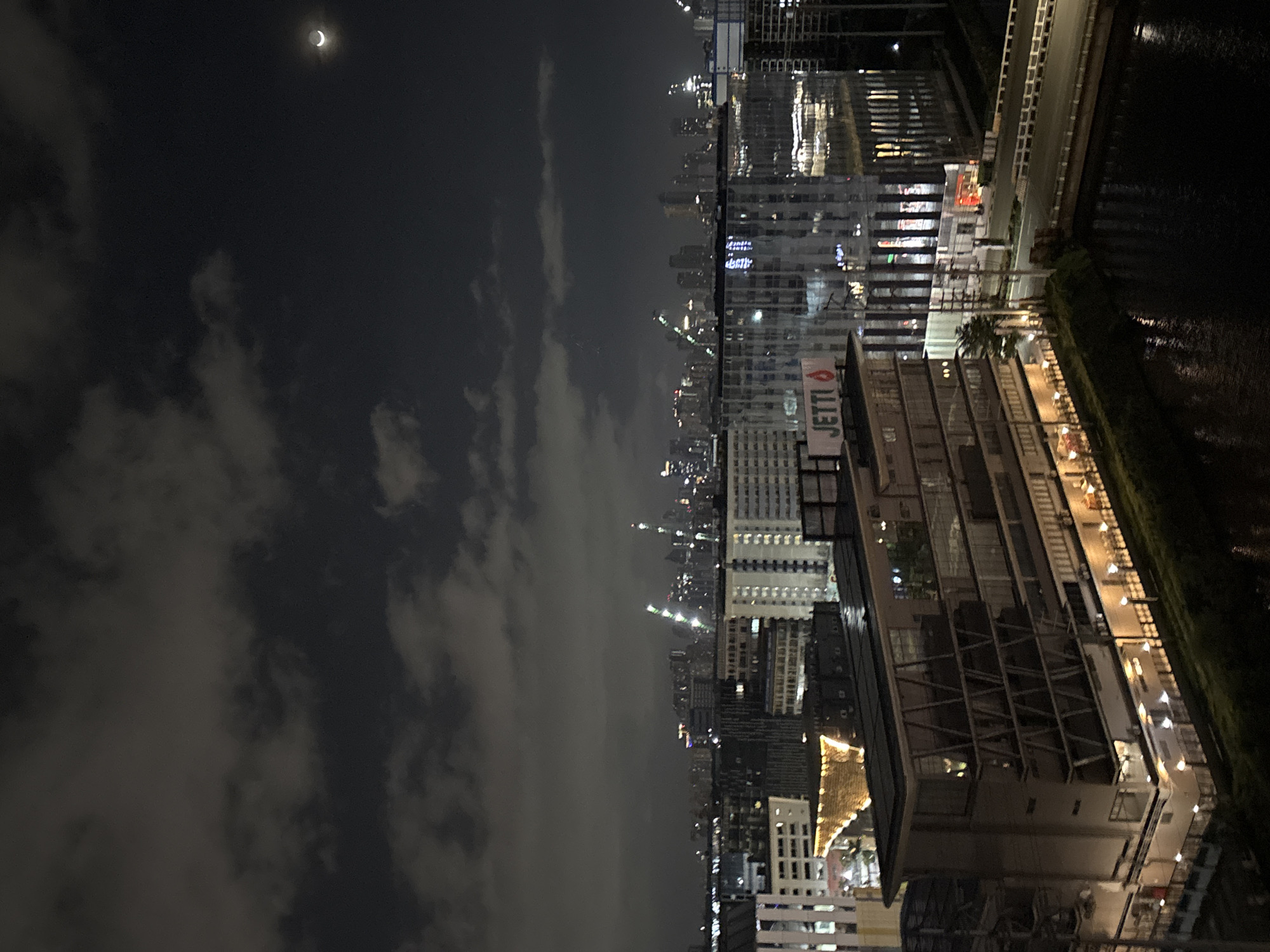Night in from a Pasay high-rise, canal views and all