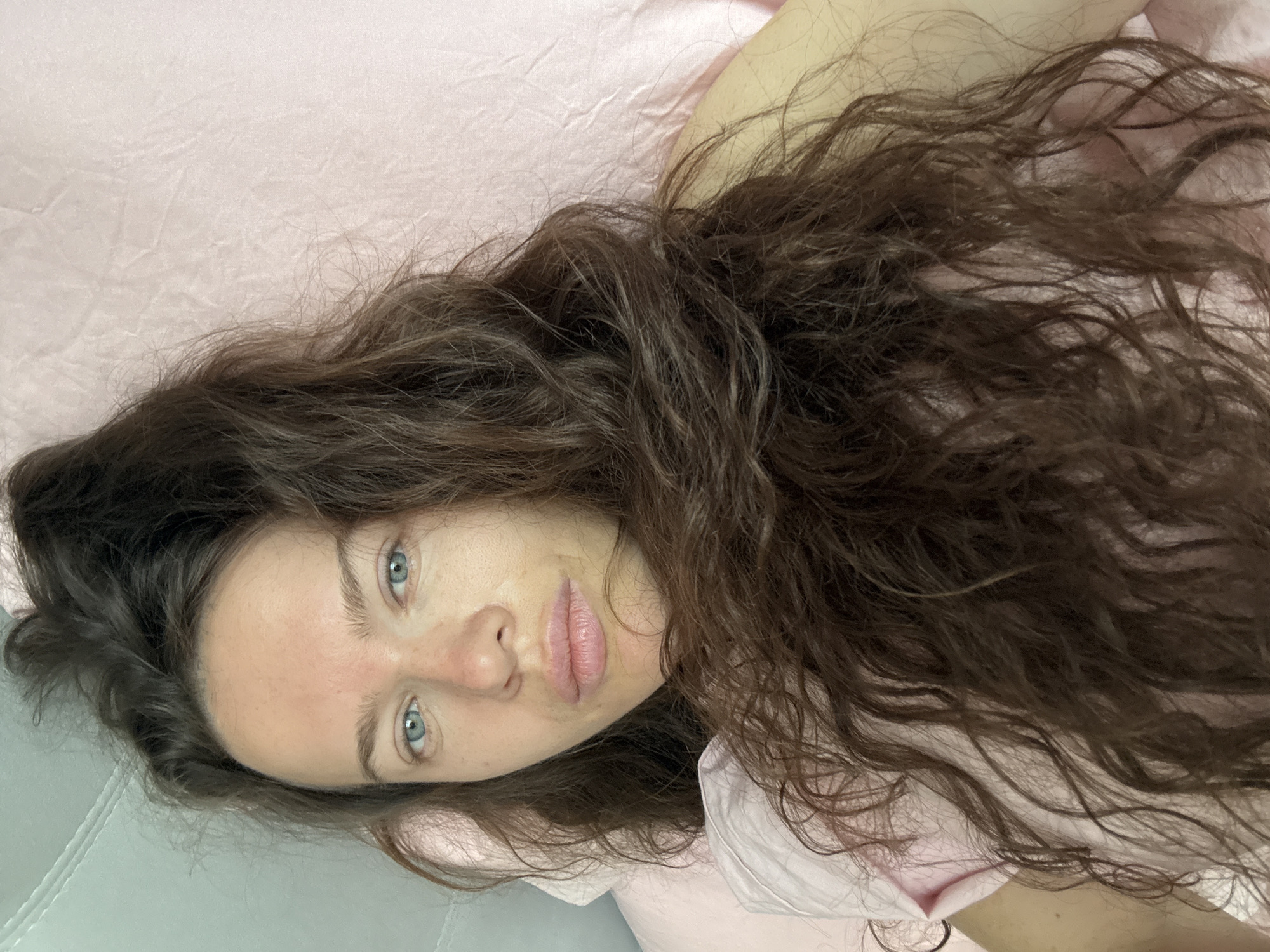 Lazy morning in Khimki, pink bedding and garden petunias