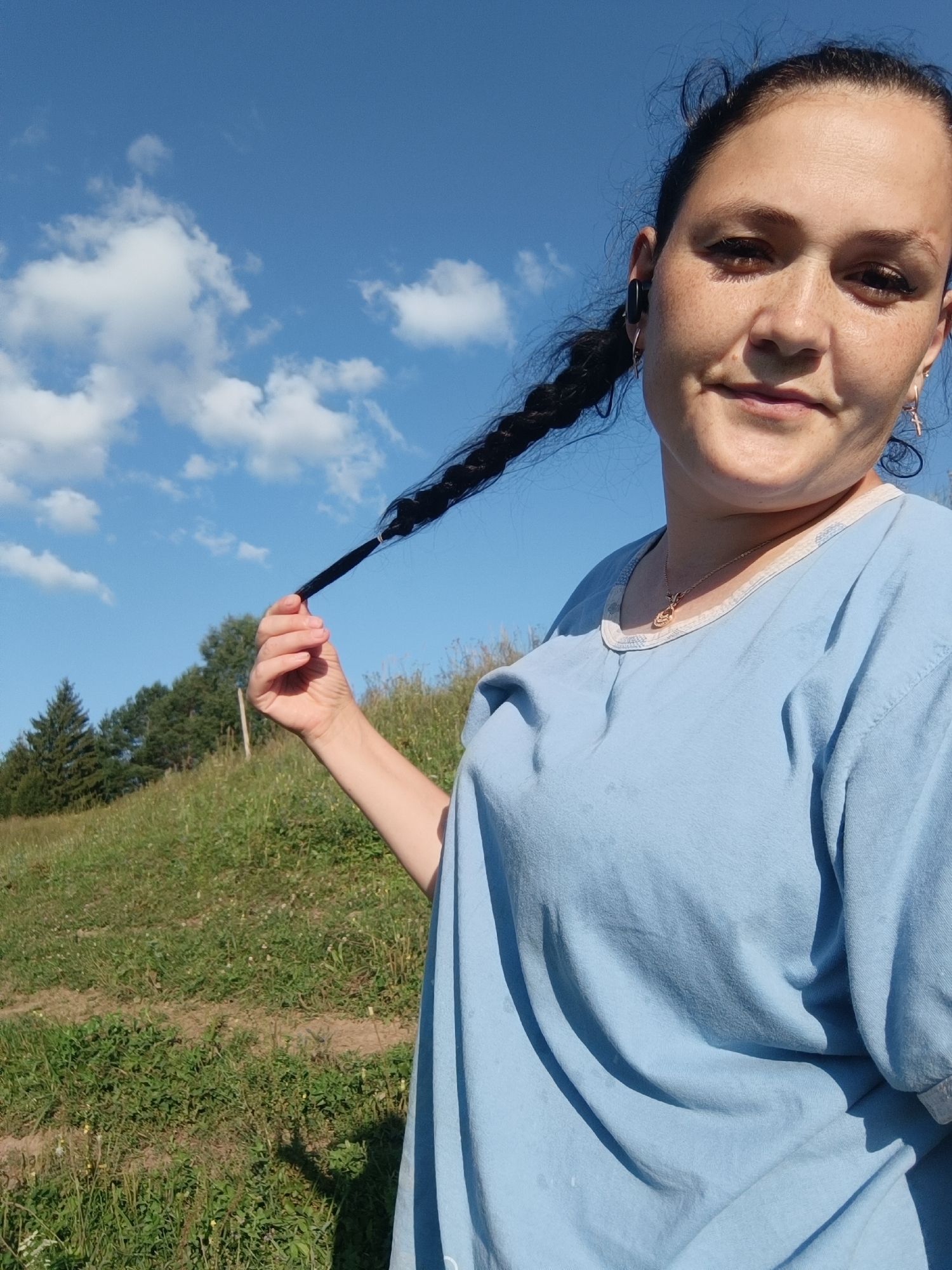 Afternoon walk through Karsha's open meadows and farmland