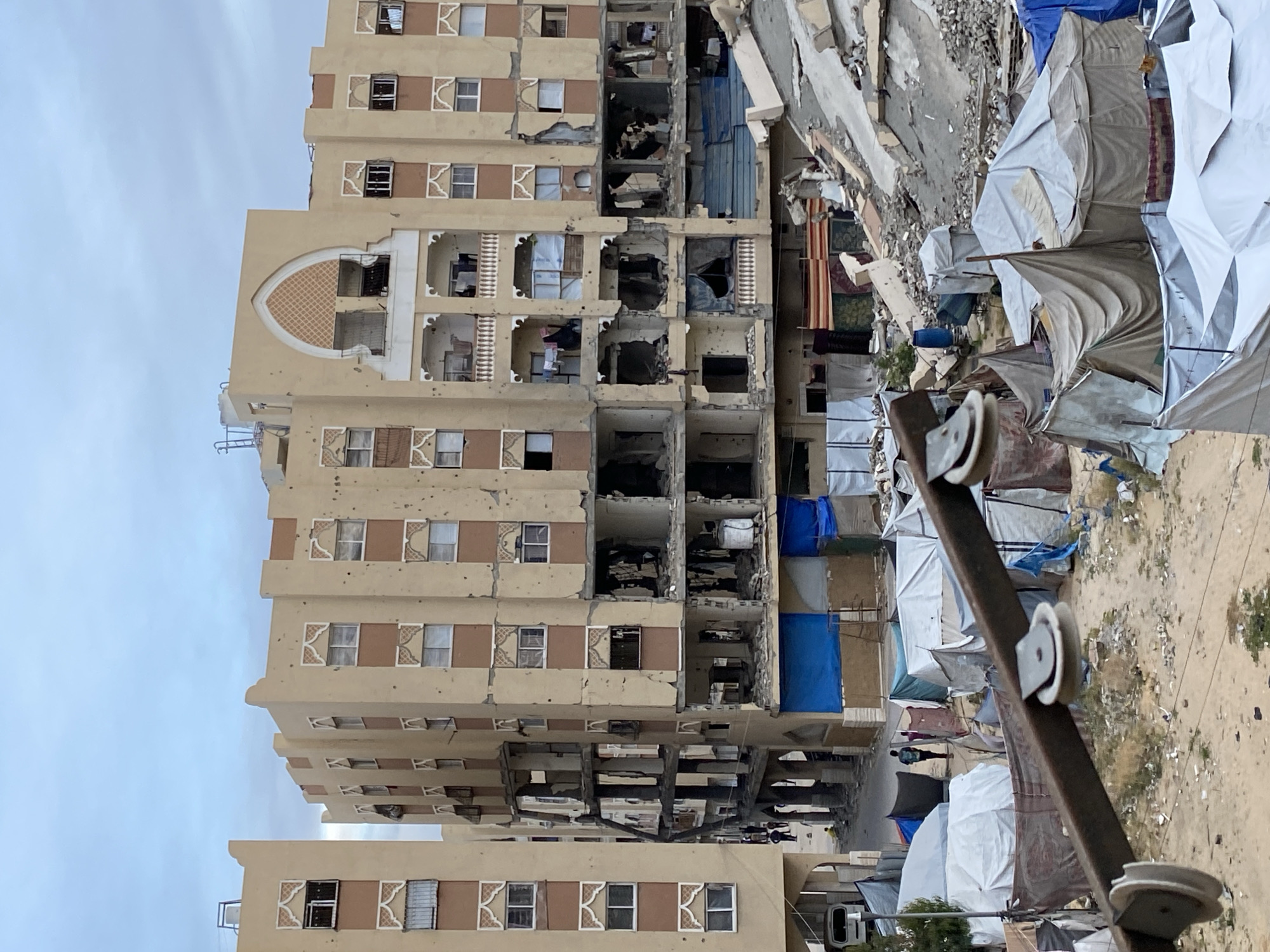 Damaged buildings documented in Khan Yunis, Palestinian Territory