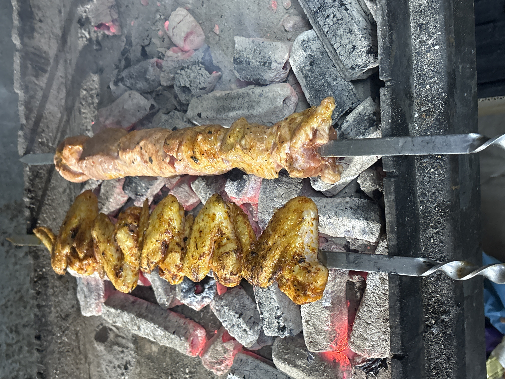 Morning barbecue gathering documented in Krasnoyarsk, Russia
