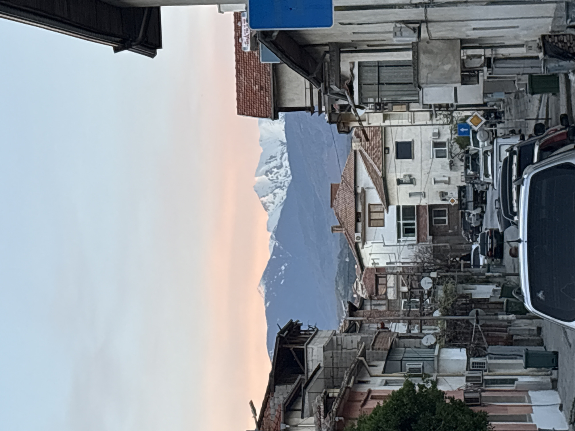 Witnesses document Sandanski mountain landscapes during April twilight hour